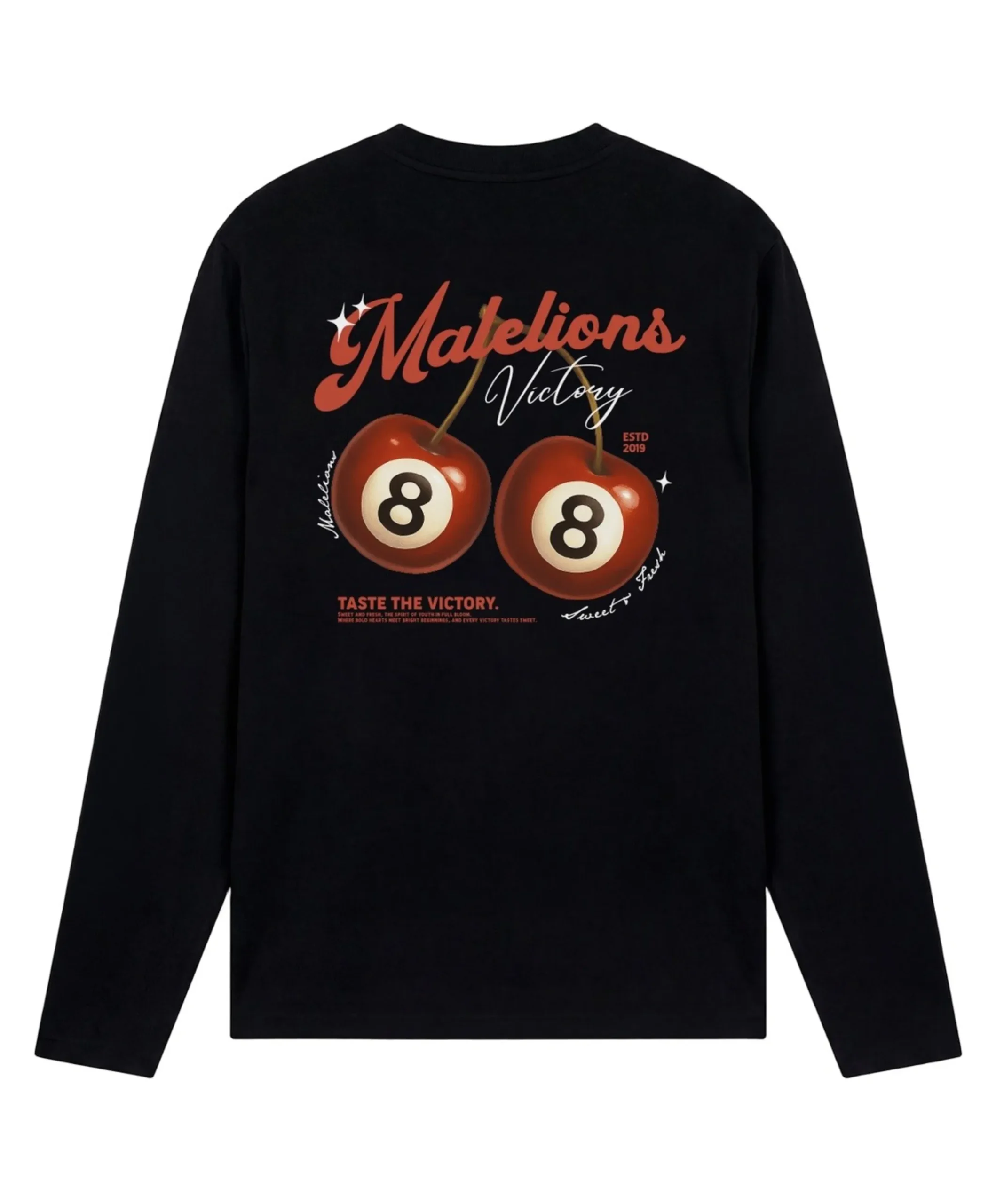 Heren longsleeve zwart