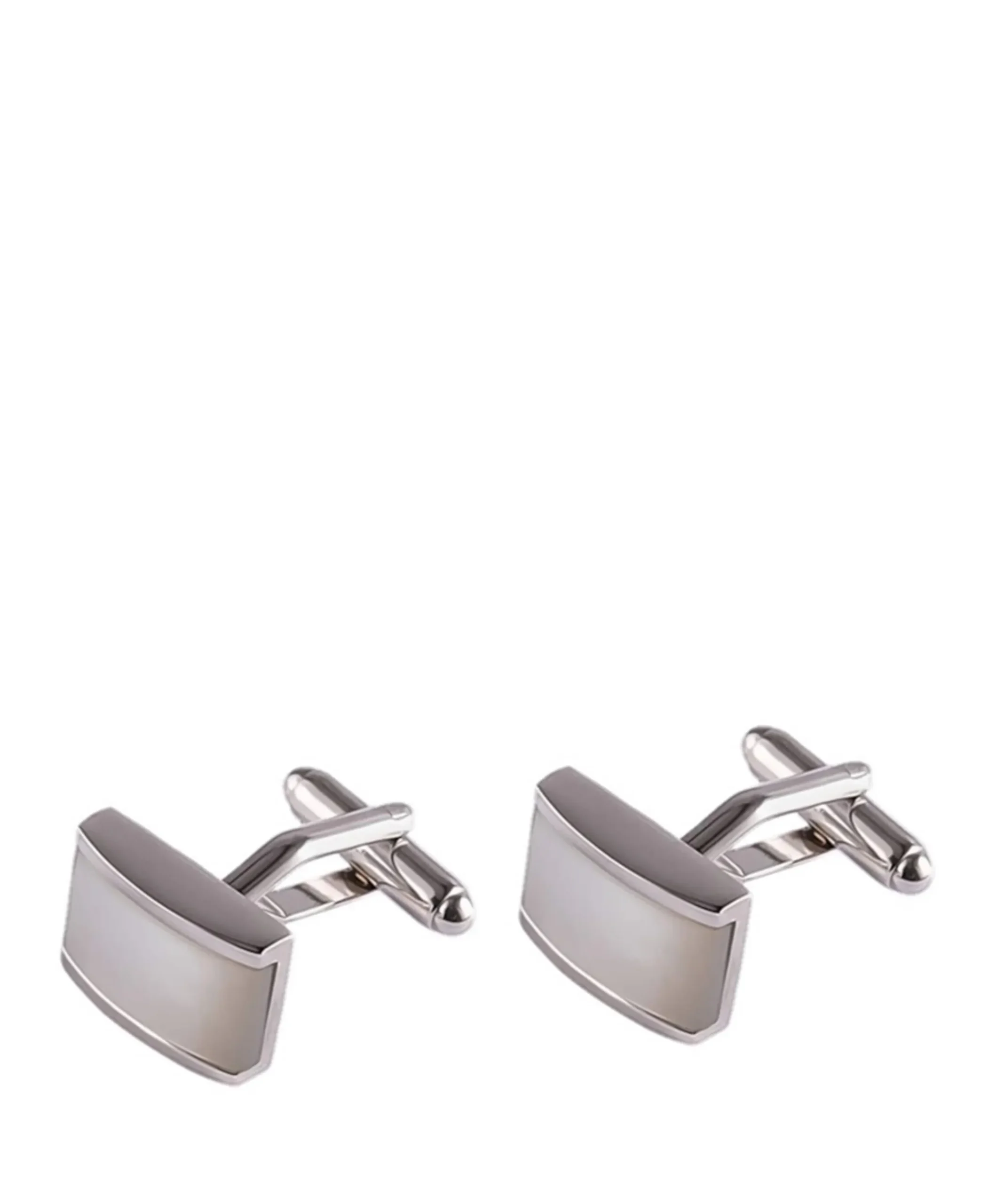 Heren manchetknopen zilver