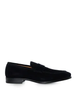 Heren mocassins blauw