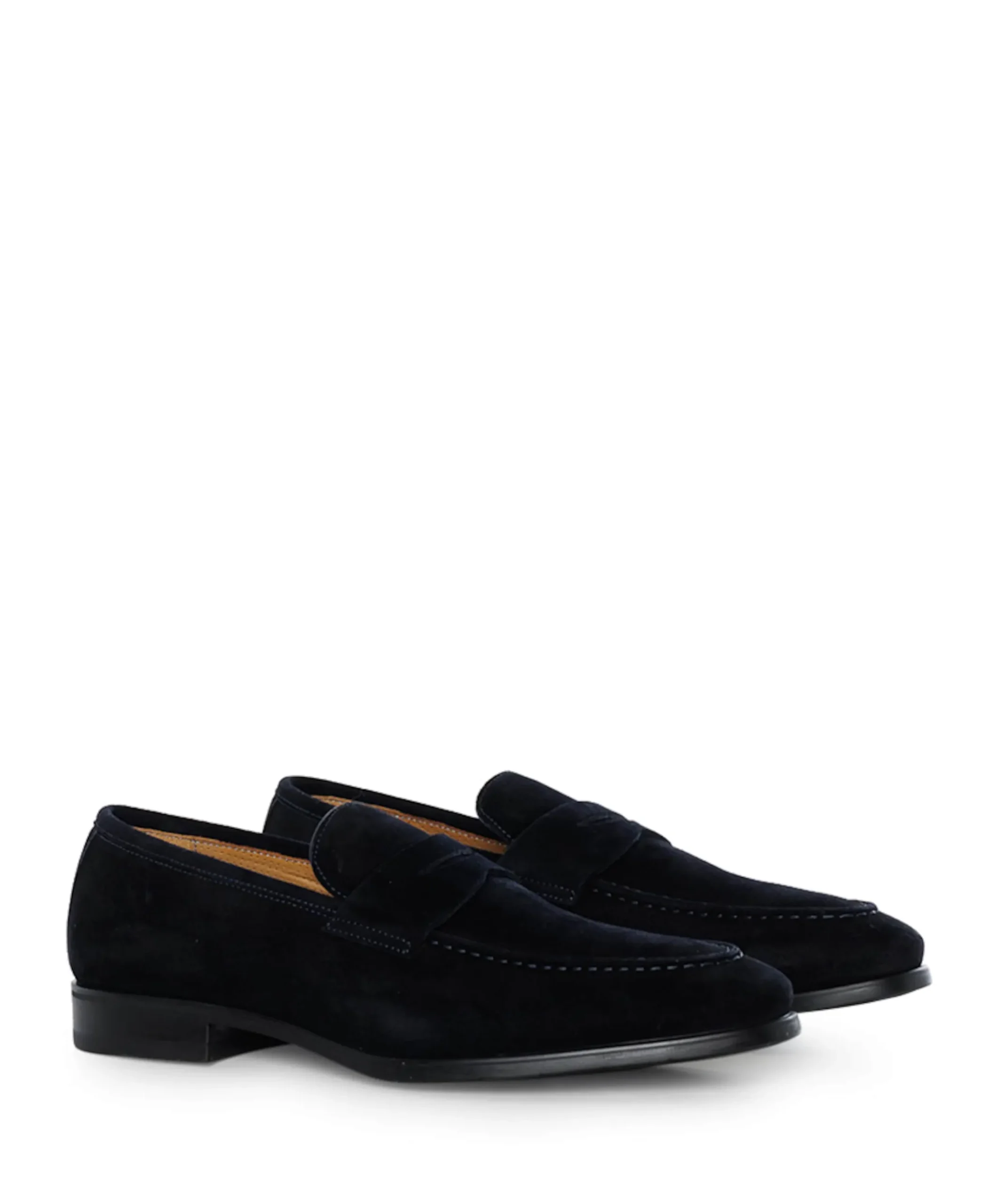 Heren mocassins blauw