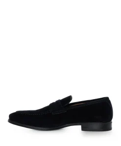 Heren mocassins blauw