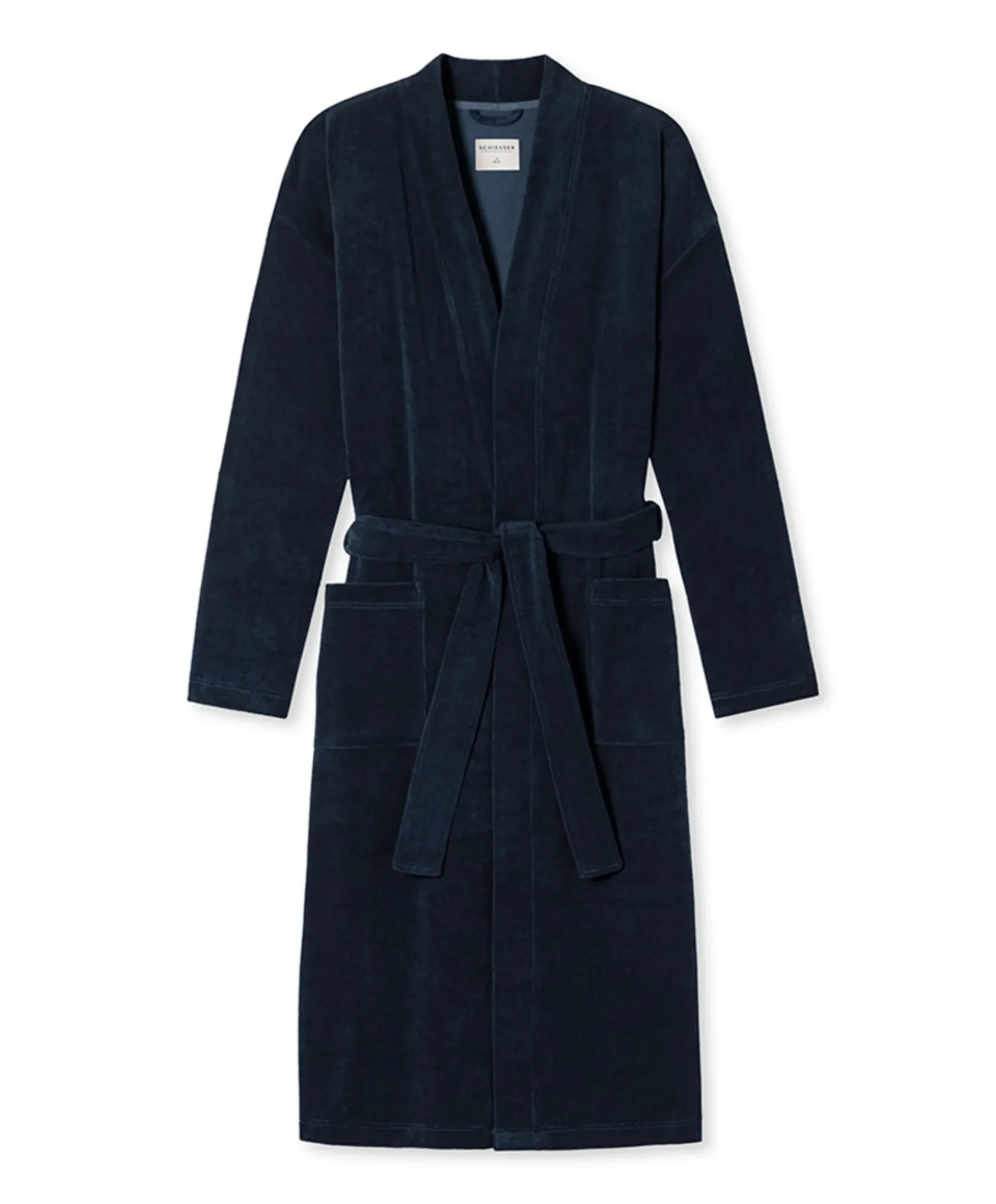 Heren ochtendjas blauw