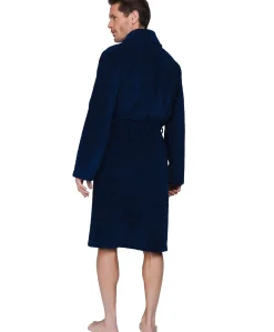 Heren ochtendjas blauw