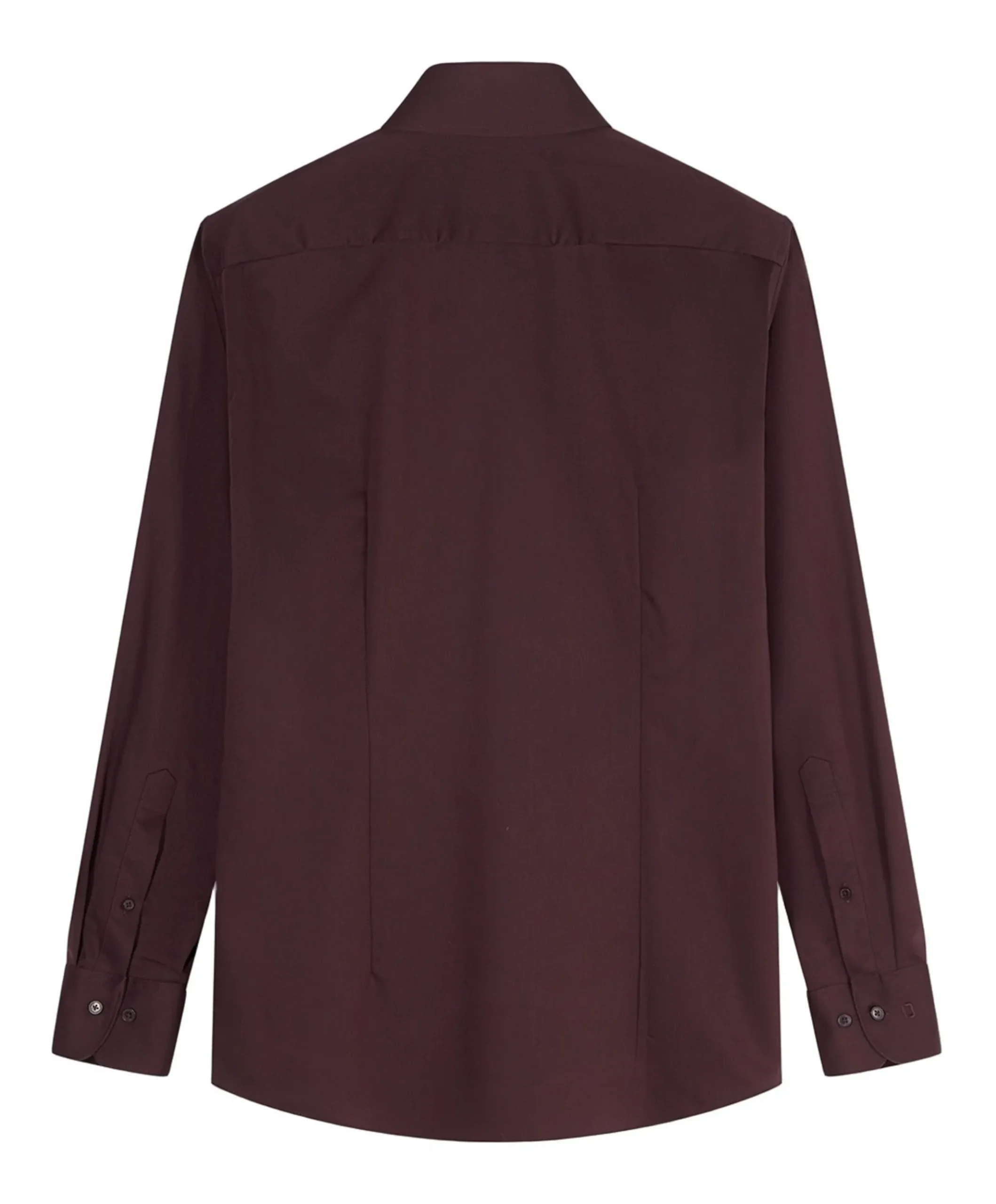 Heren overhemd extra lange mouw bordeaux