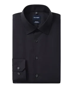 Heren overhemd extra lange mouw blauw