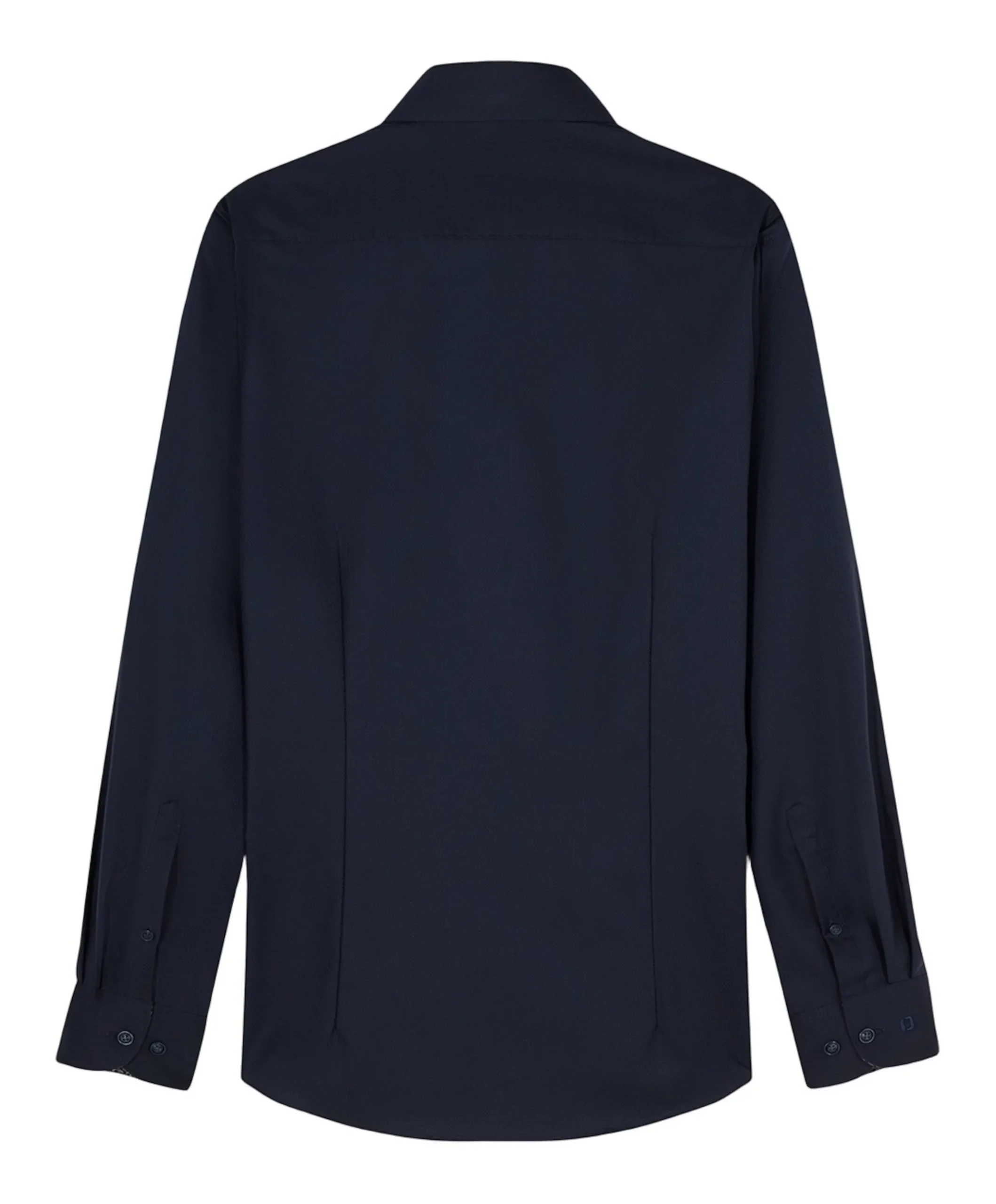 Heren overhemd extra lange mouw blauw
