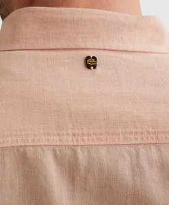 Heren overhemd korte mouw roze