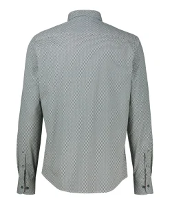 Heren overhemd lange mouw beige