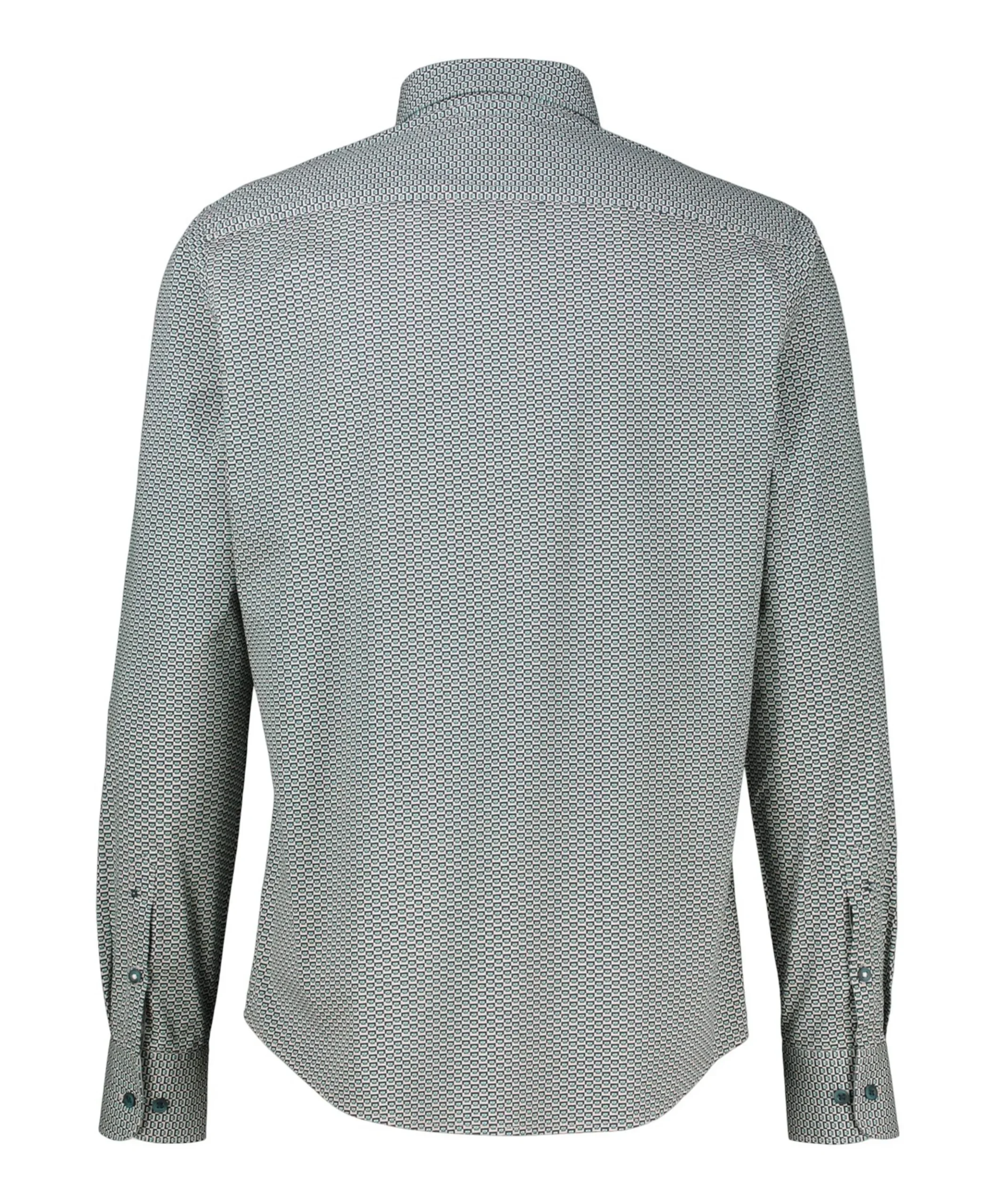 Heren overhemd lange mouw beige