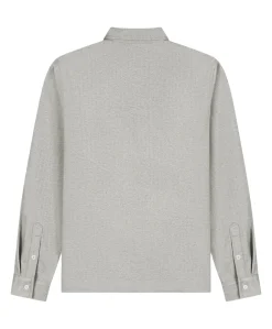 Heren overhemd lange mouw beige
