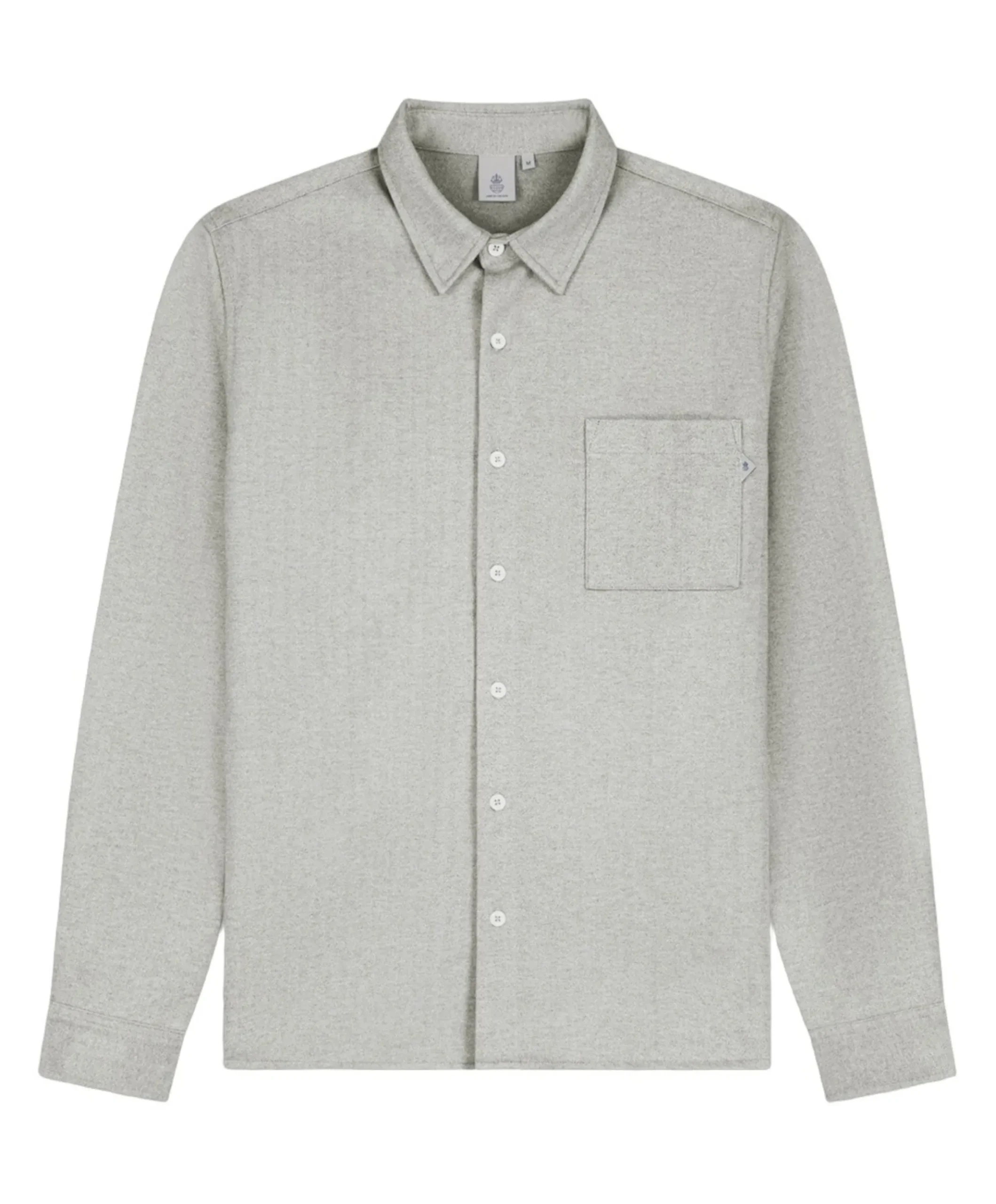 Heren overhemd lange mouw beige