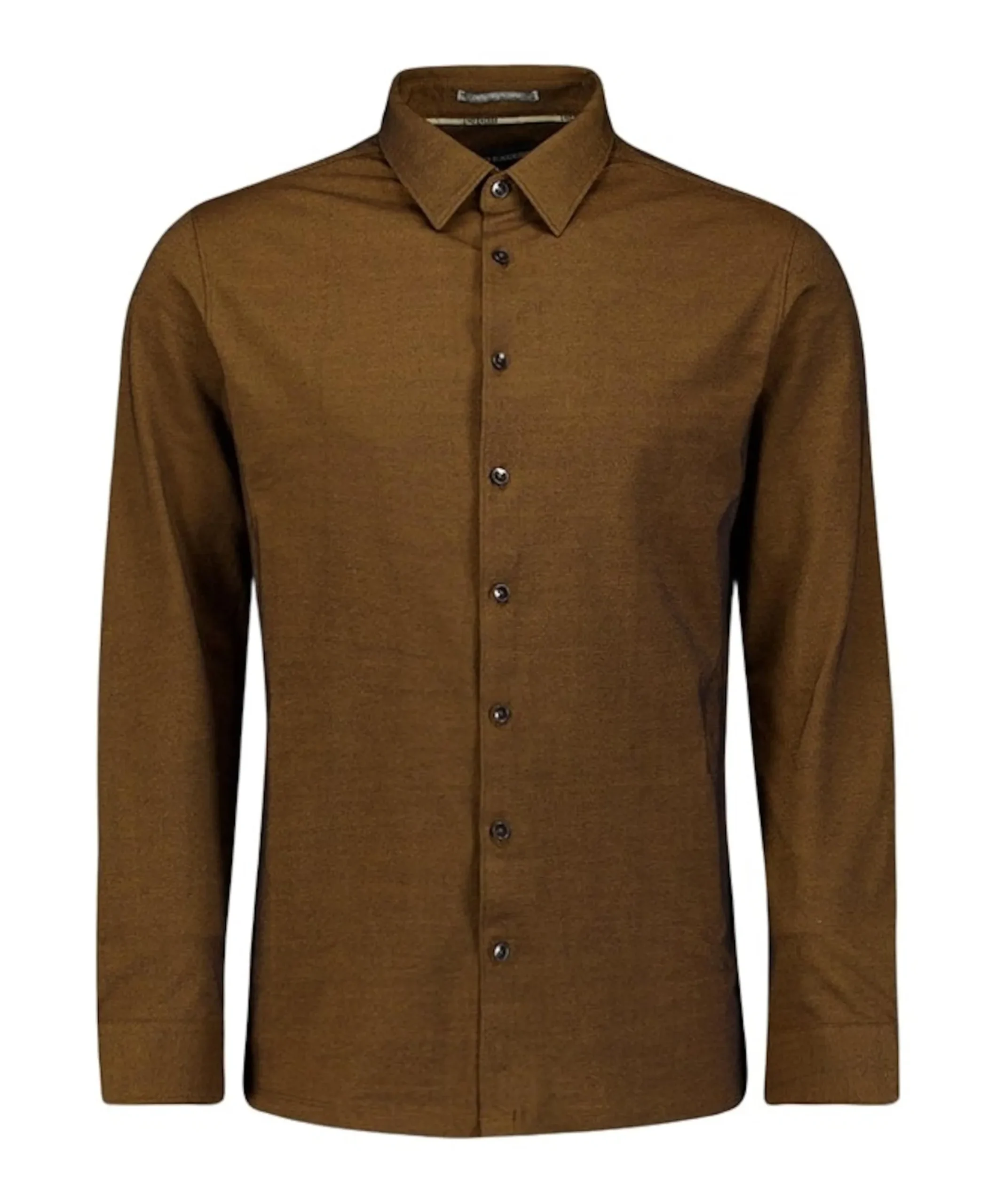 Heren overhemd lange mouw beige