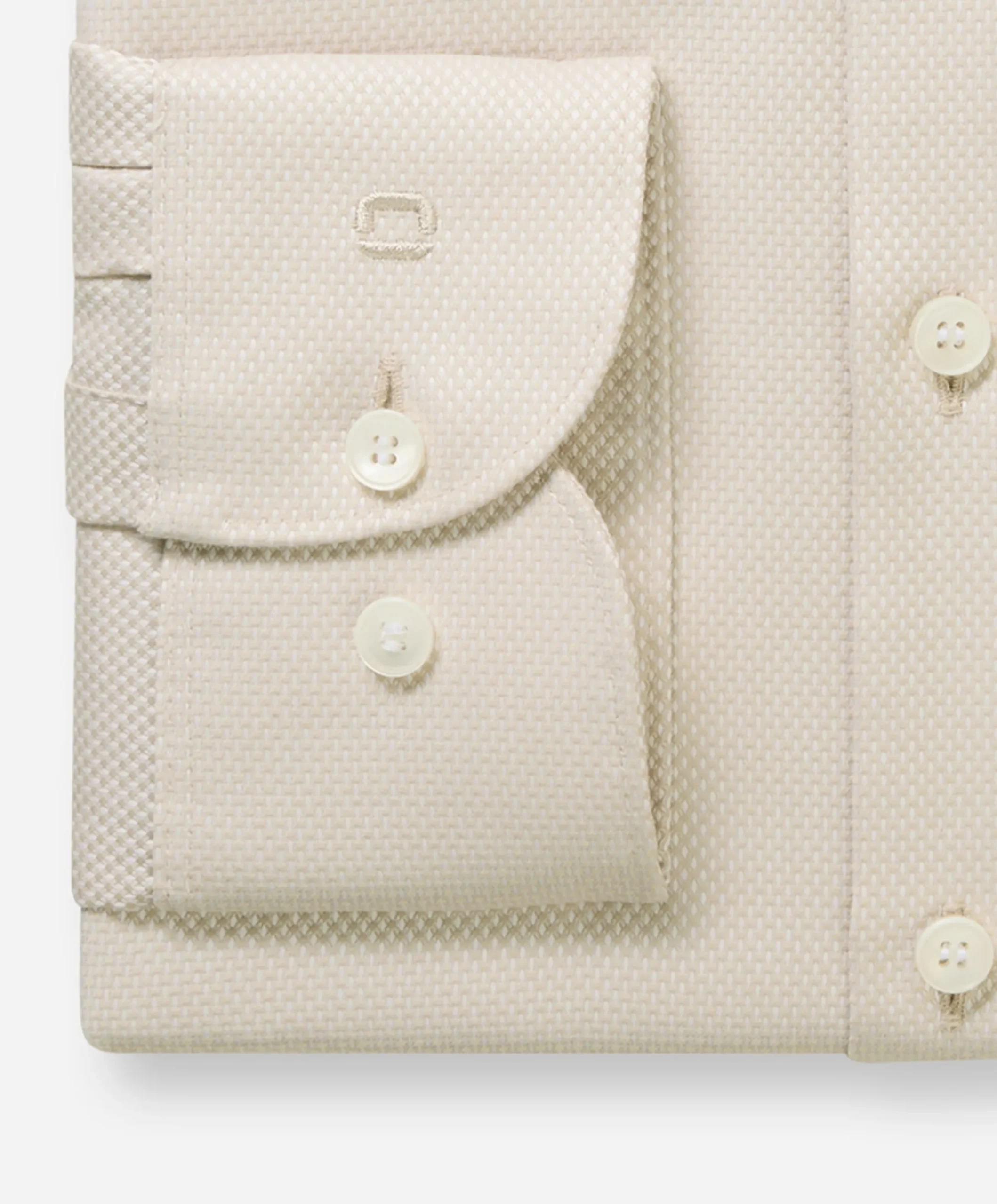 Heren overhemd lange mouw beige