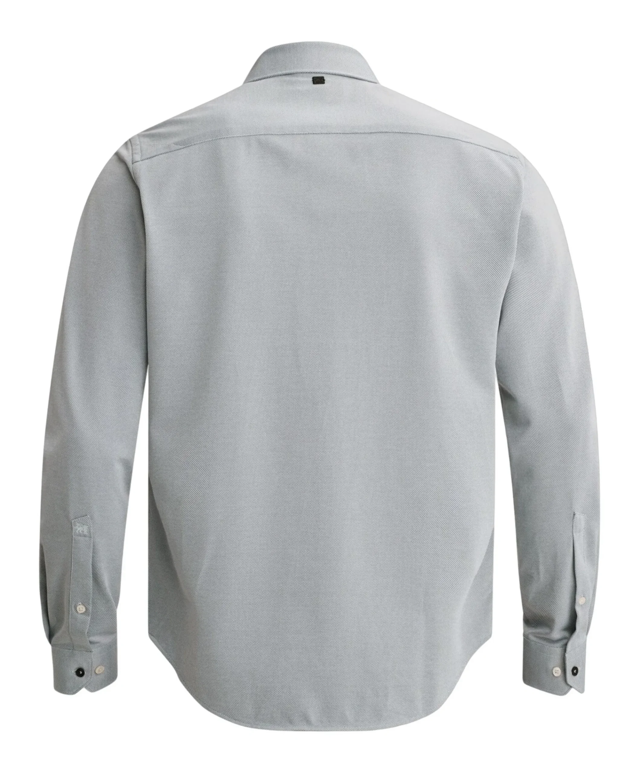 Heren overhemd lange mouw blauw