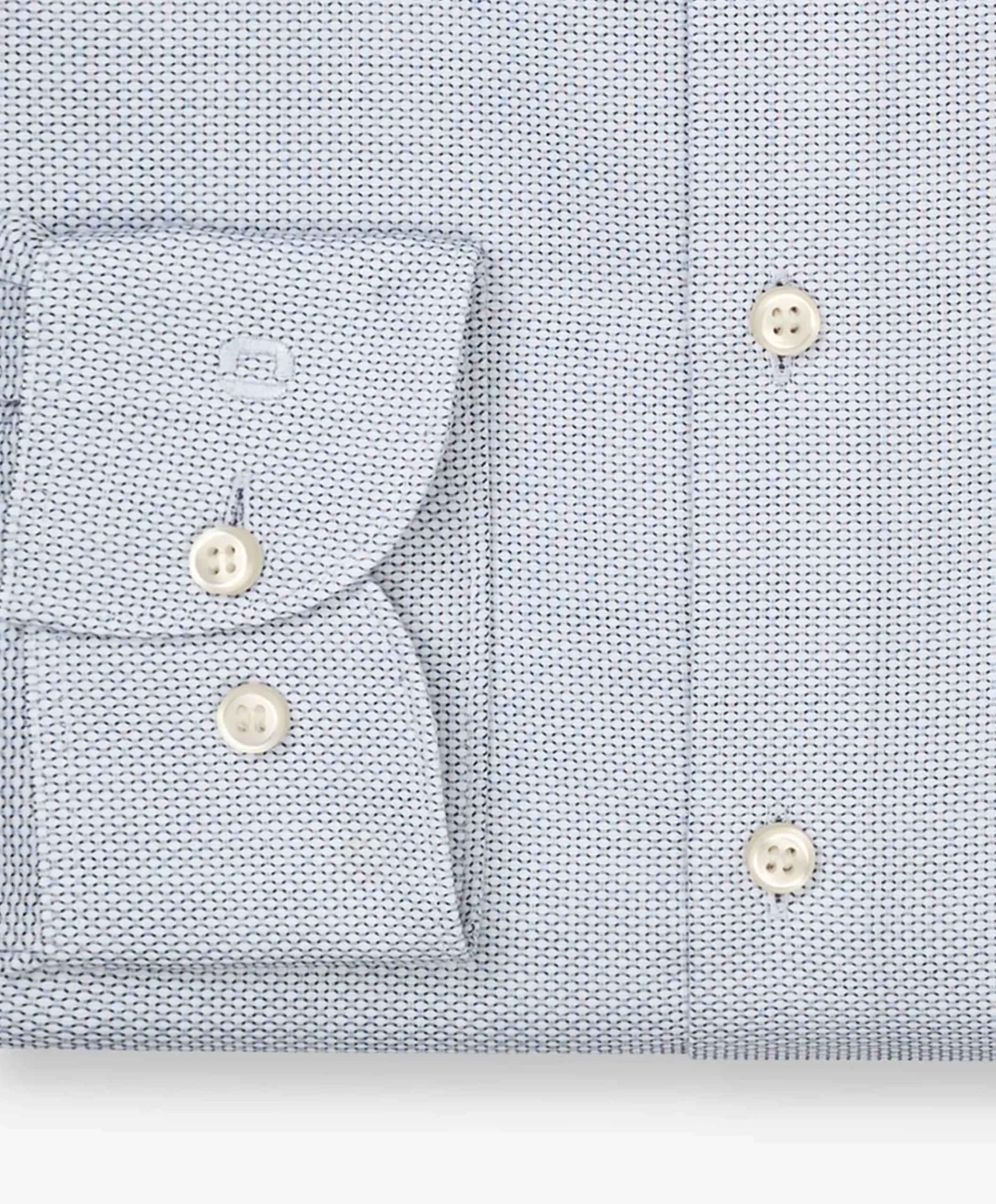 Heren overhemd lange mouw blauw