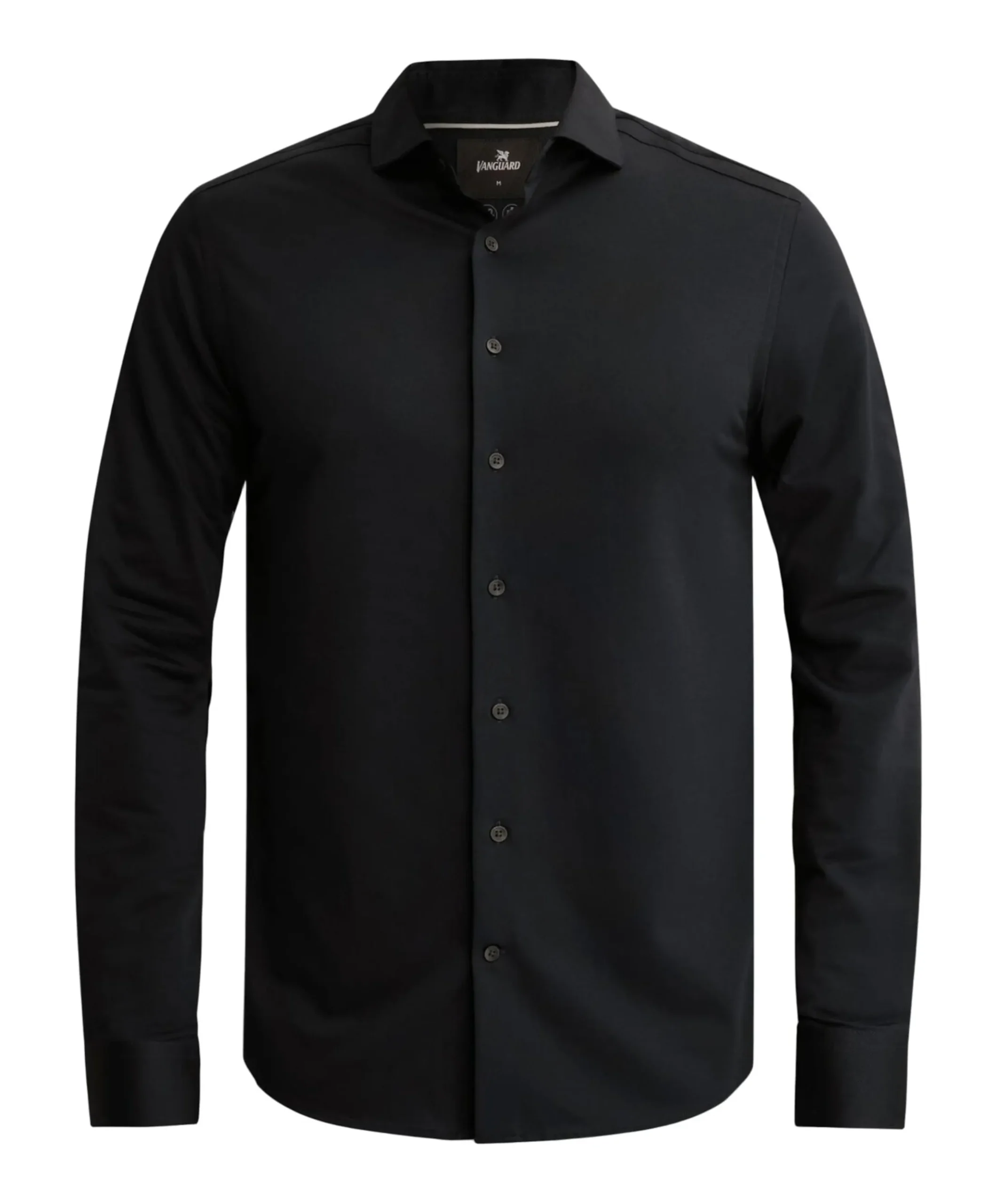 Heren overhemd lange mouw blauw