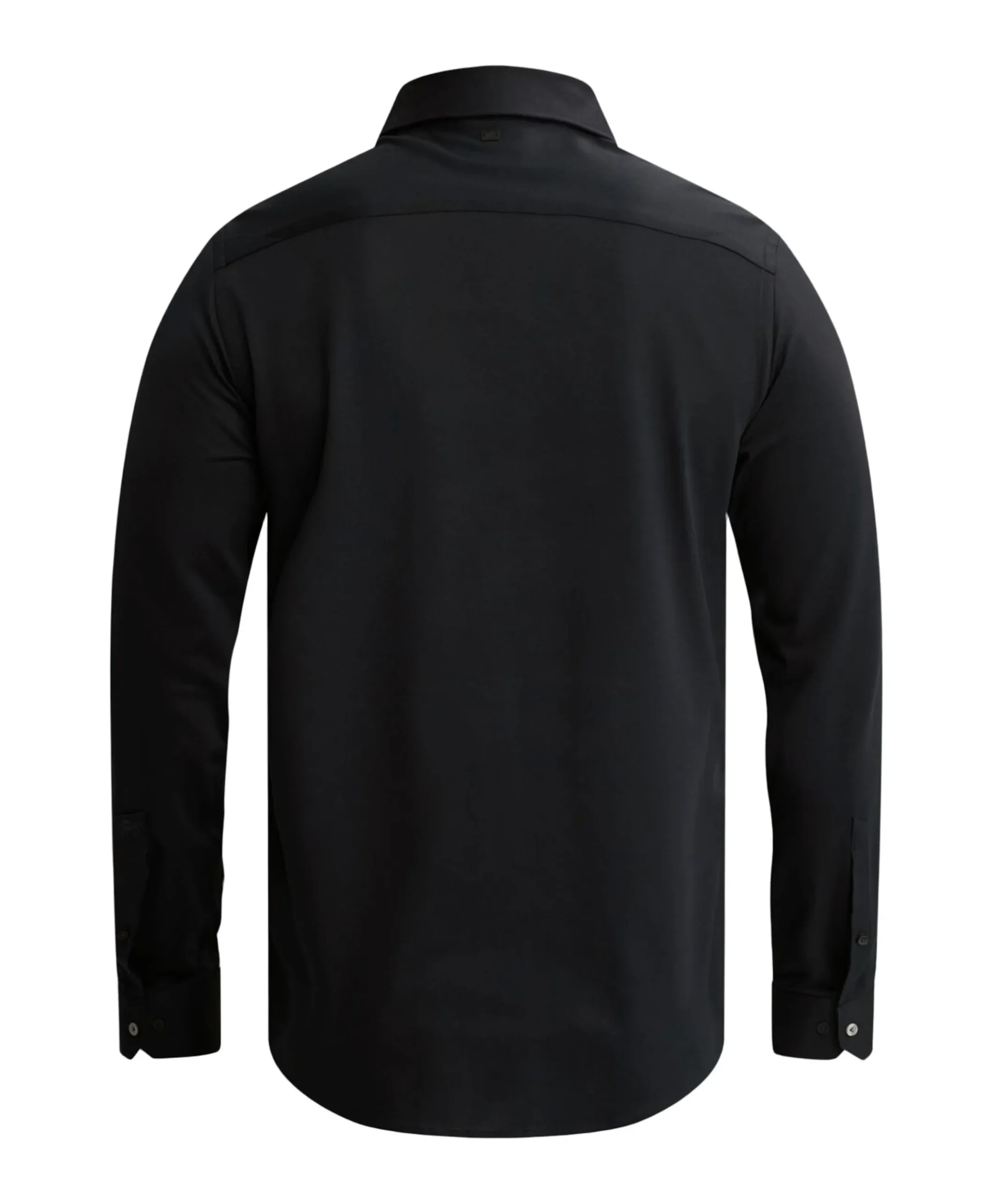 Heren overhemd lange mouw blauw