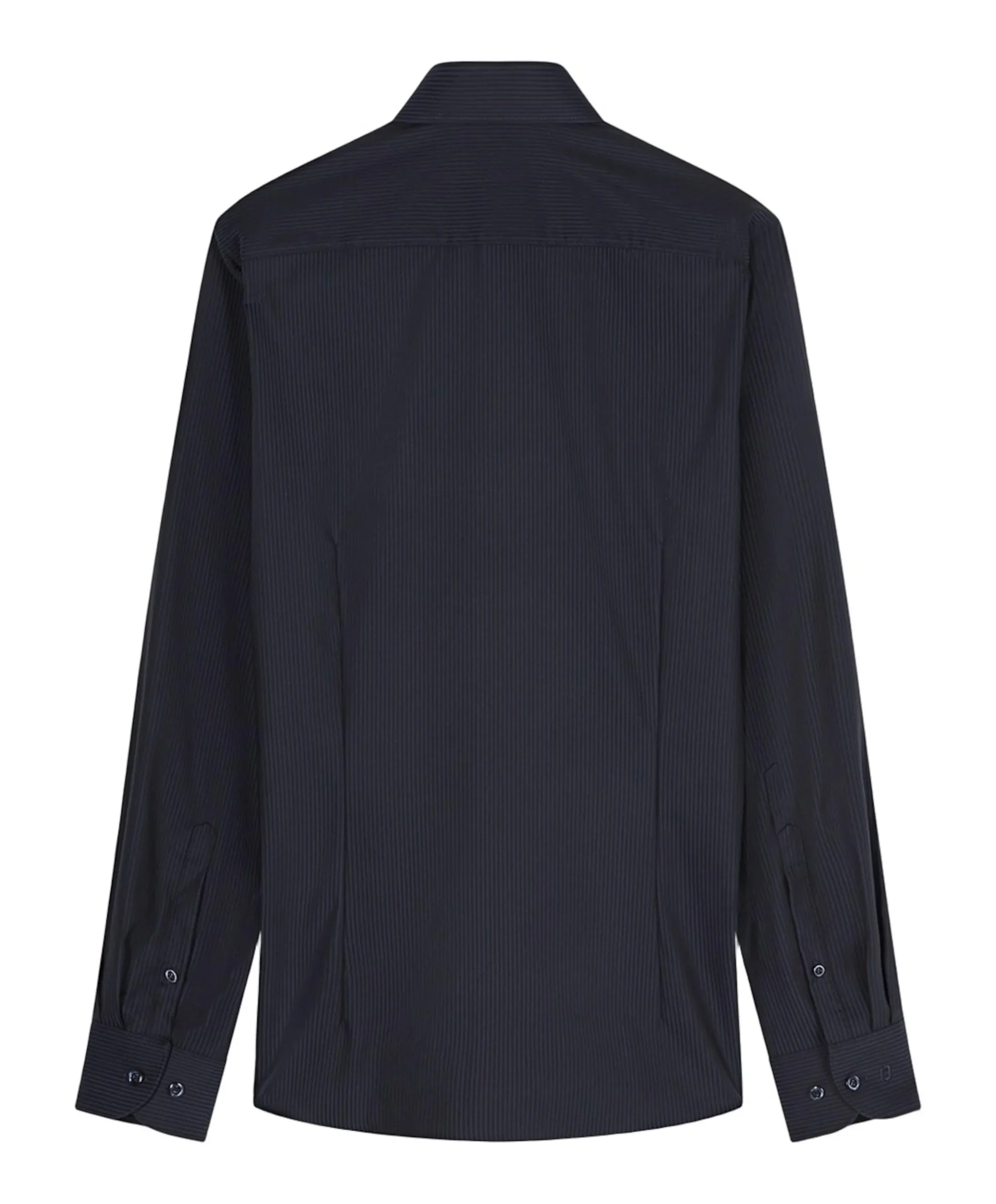 Heren overhemd lange mouw blauw