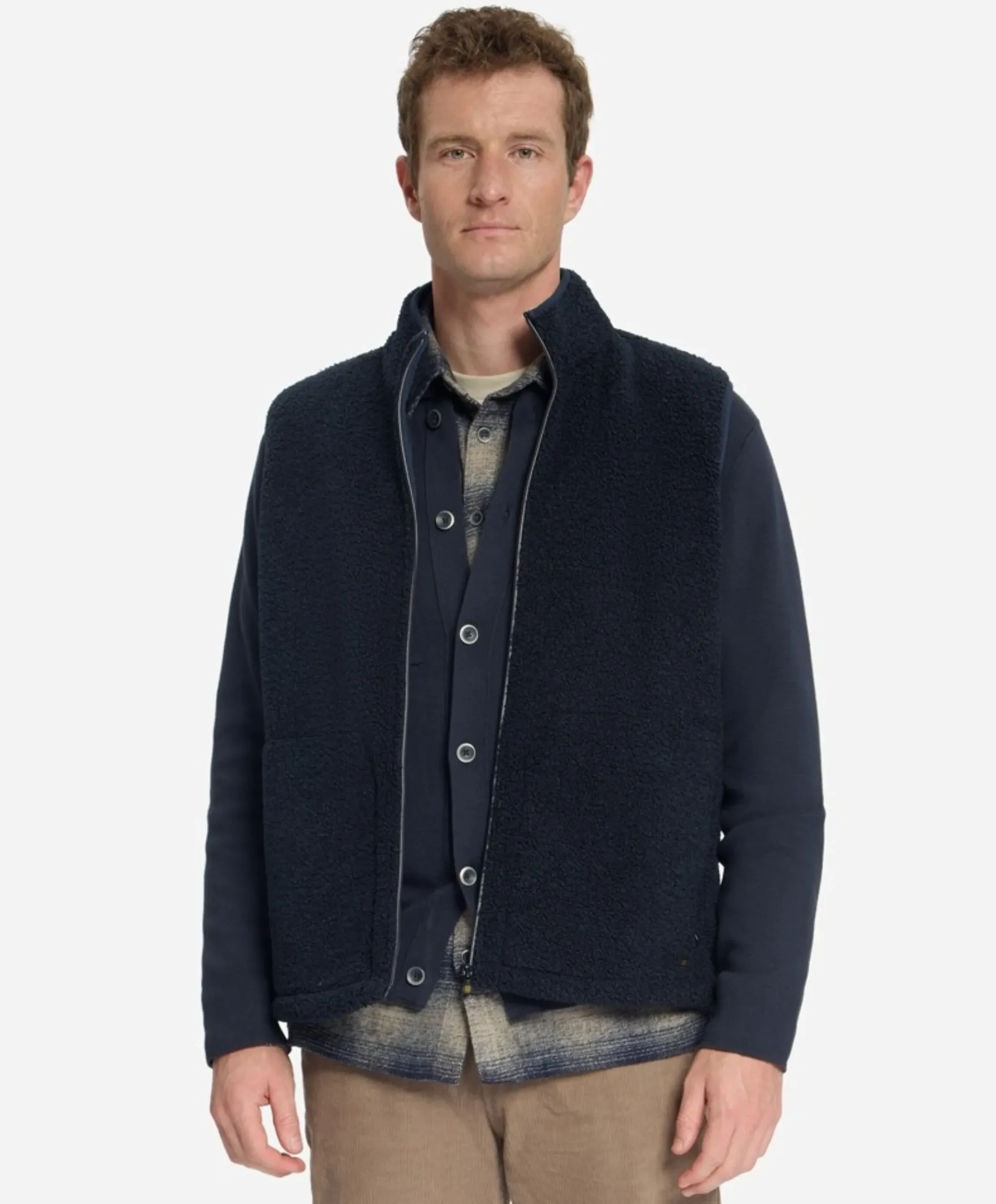 Heren overhemd lange mouw blauw