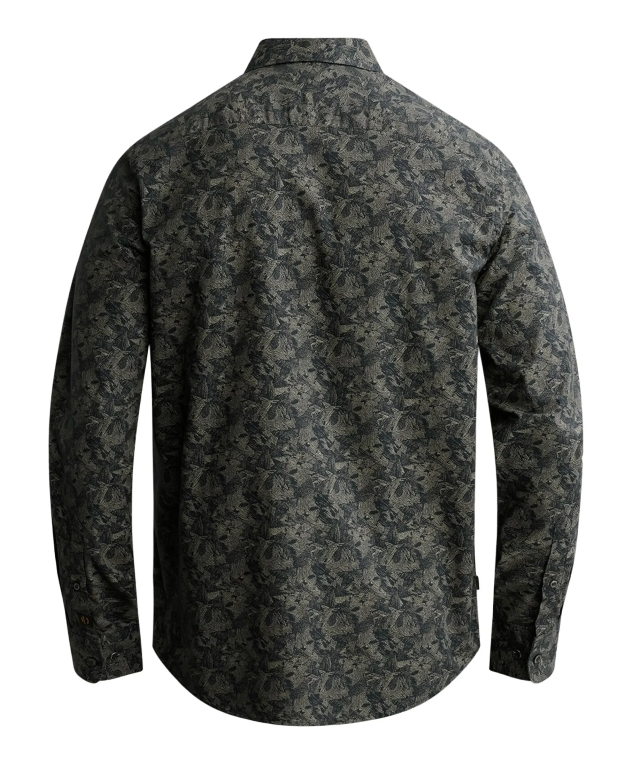 Heren overhemd lange mouw blauw