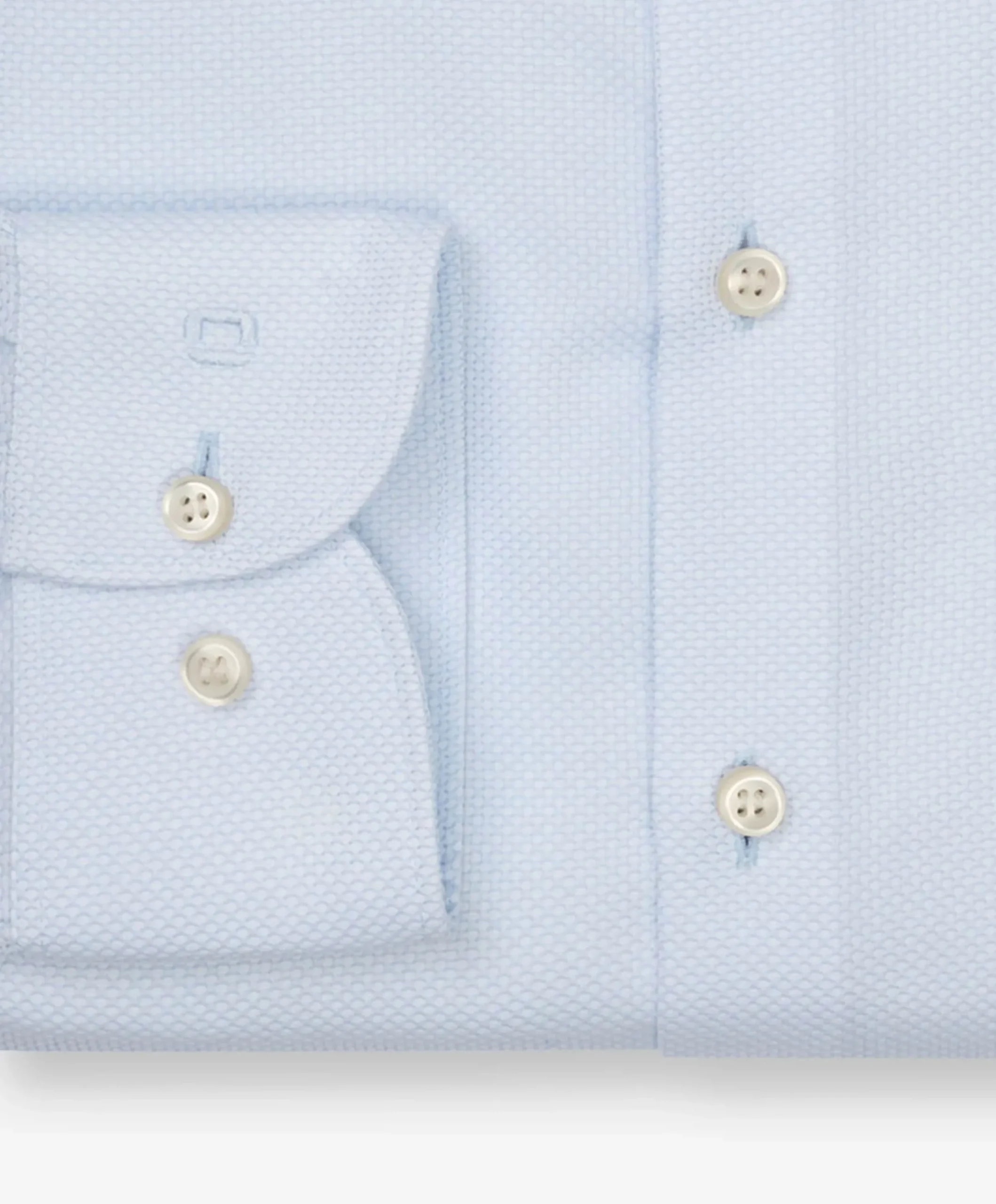 Heren overhemd lange mouw blauw