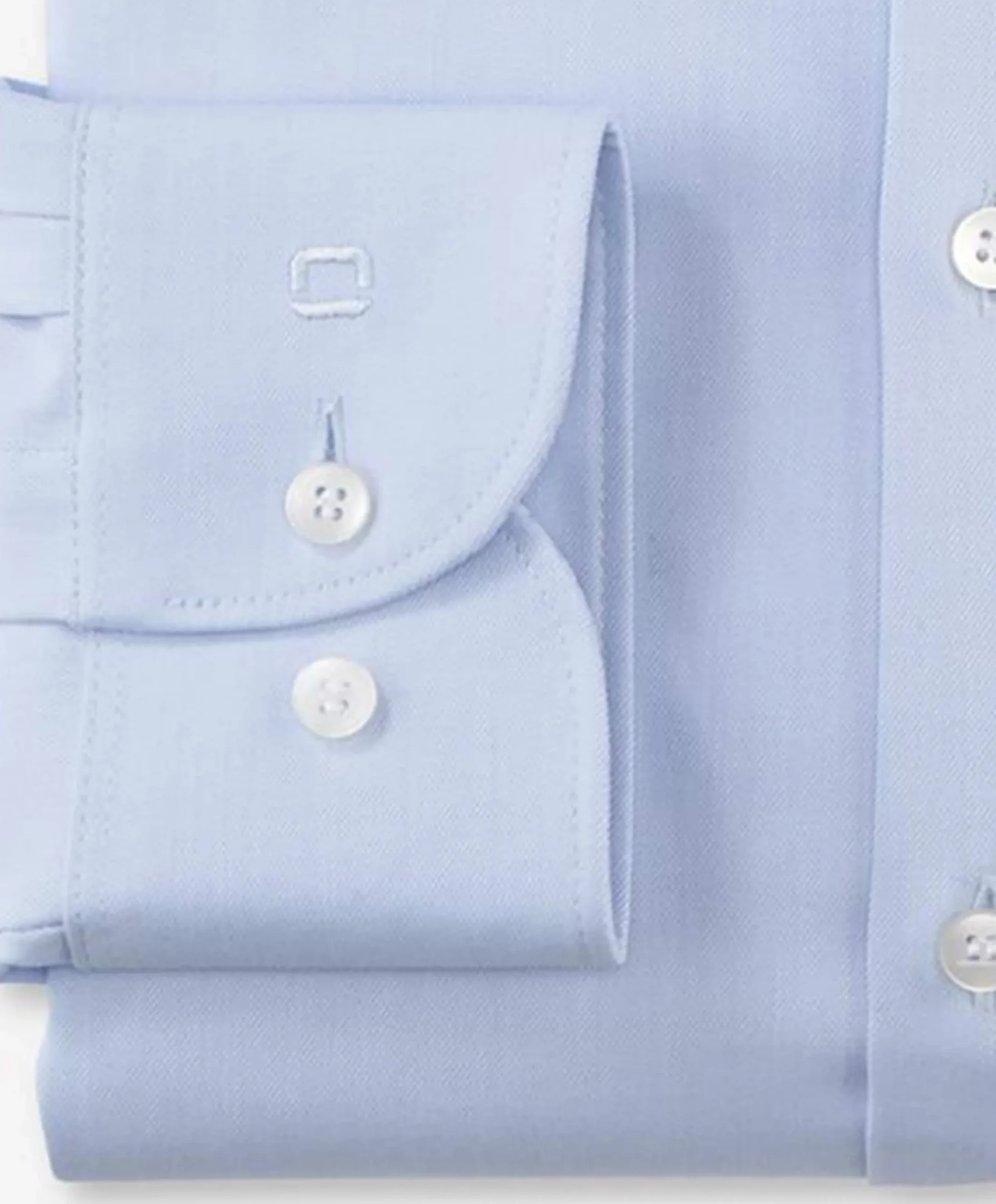 Heren overhemd lange mouw blauw