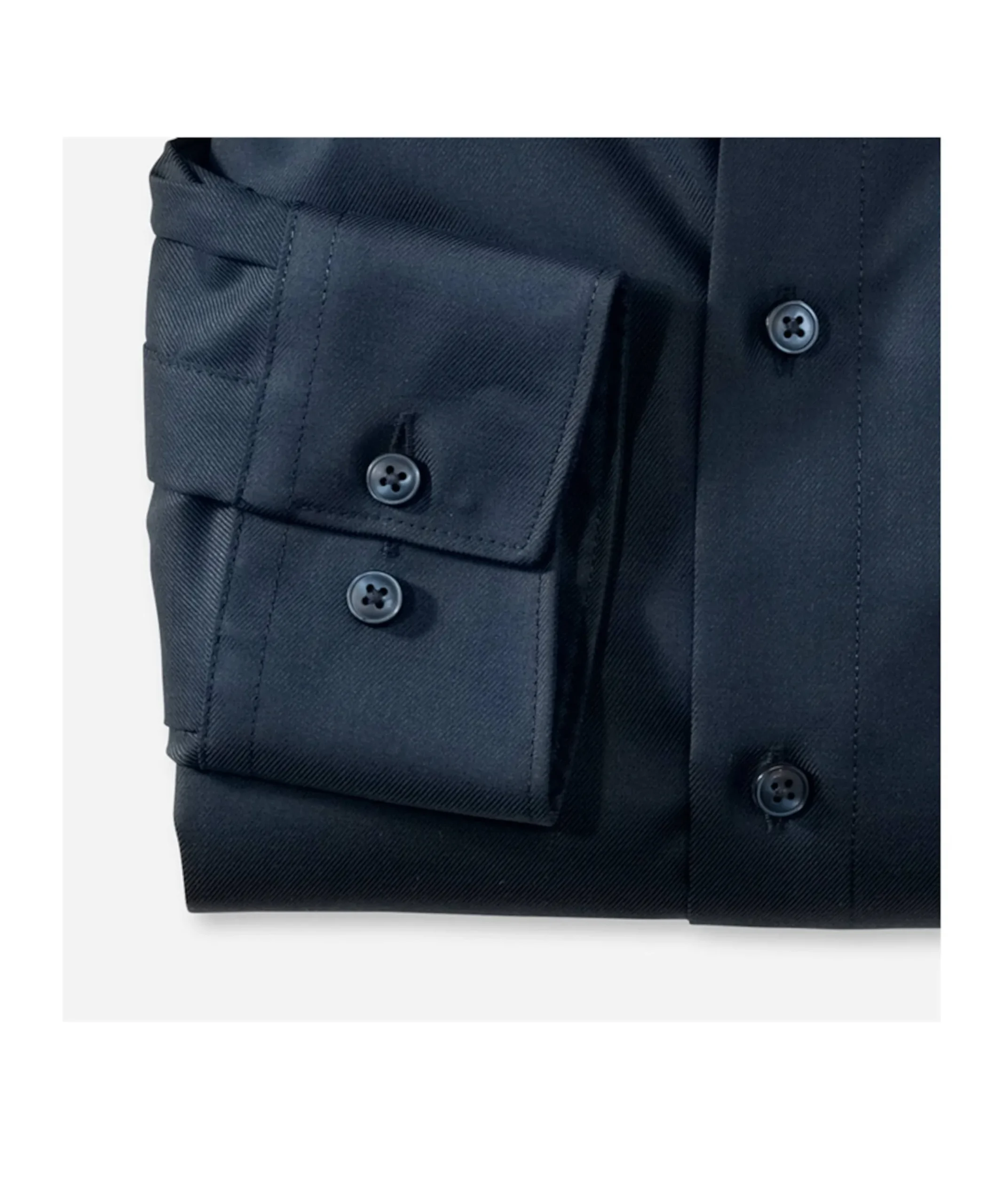 Heren overhemd lange mouw blauw