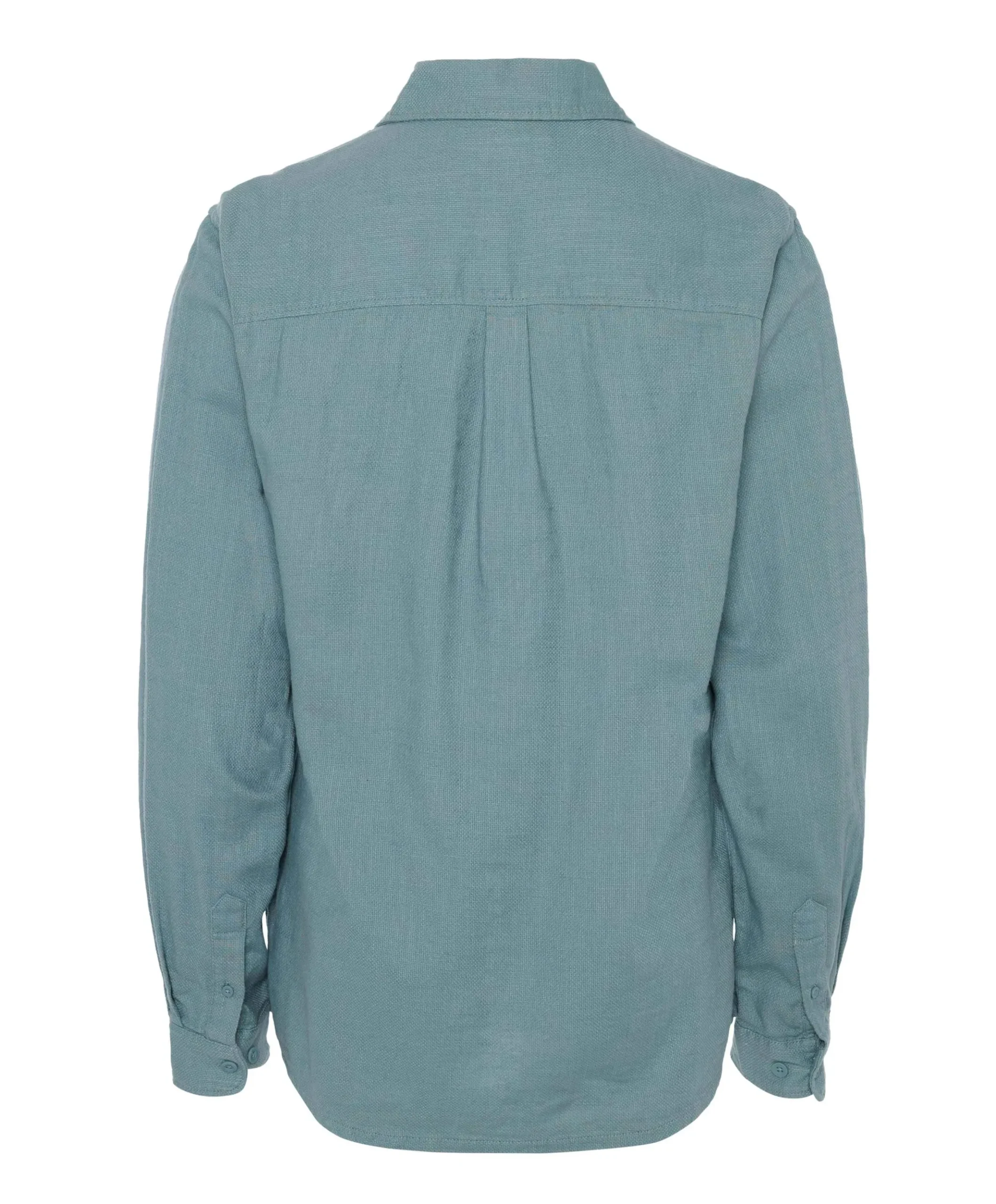 Heren overhemd lange mouw blauw