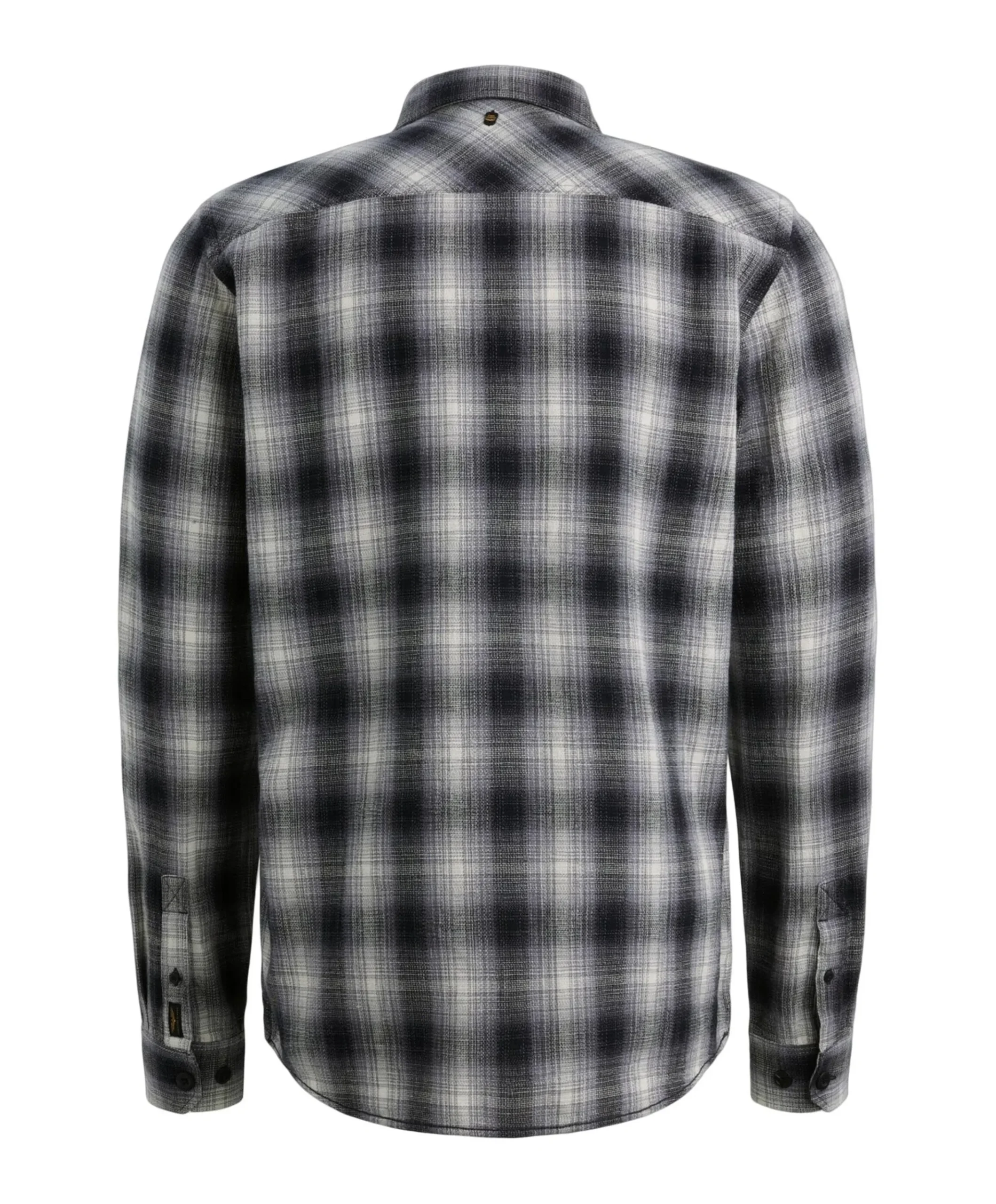 Heren overhemd lange mouw blauw