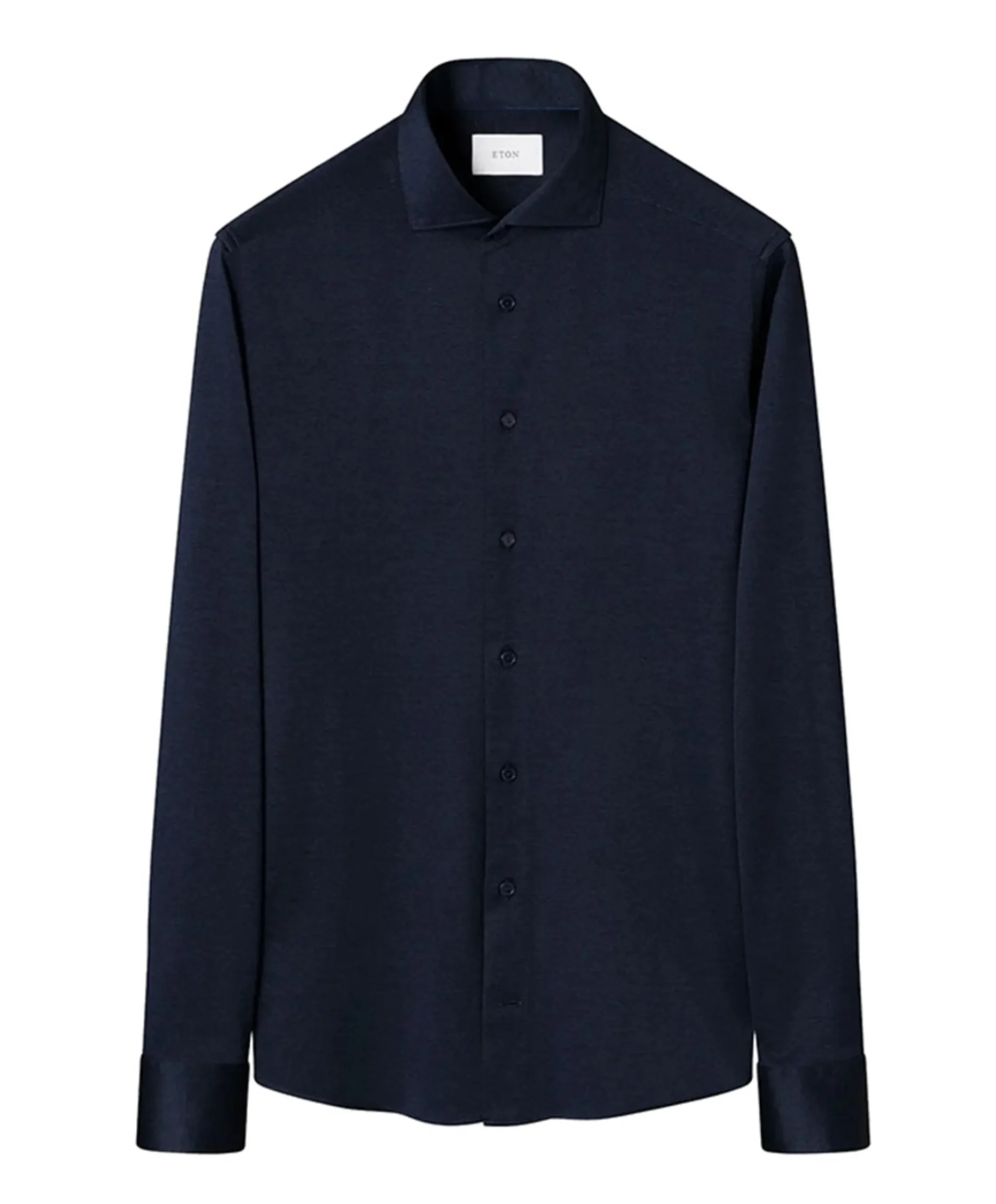 Heren overhemd lange mouw blauw