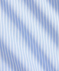 Heren overhemd lange mouw blauw