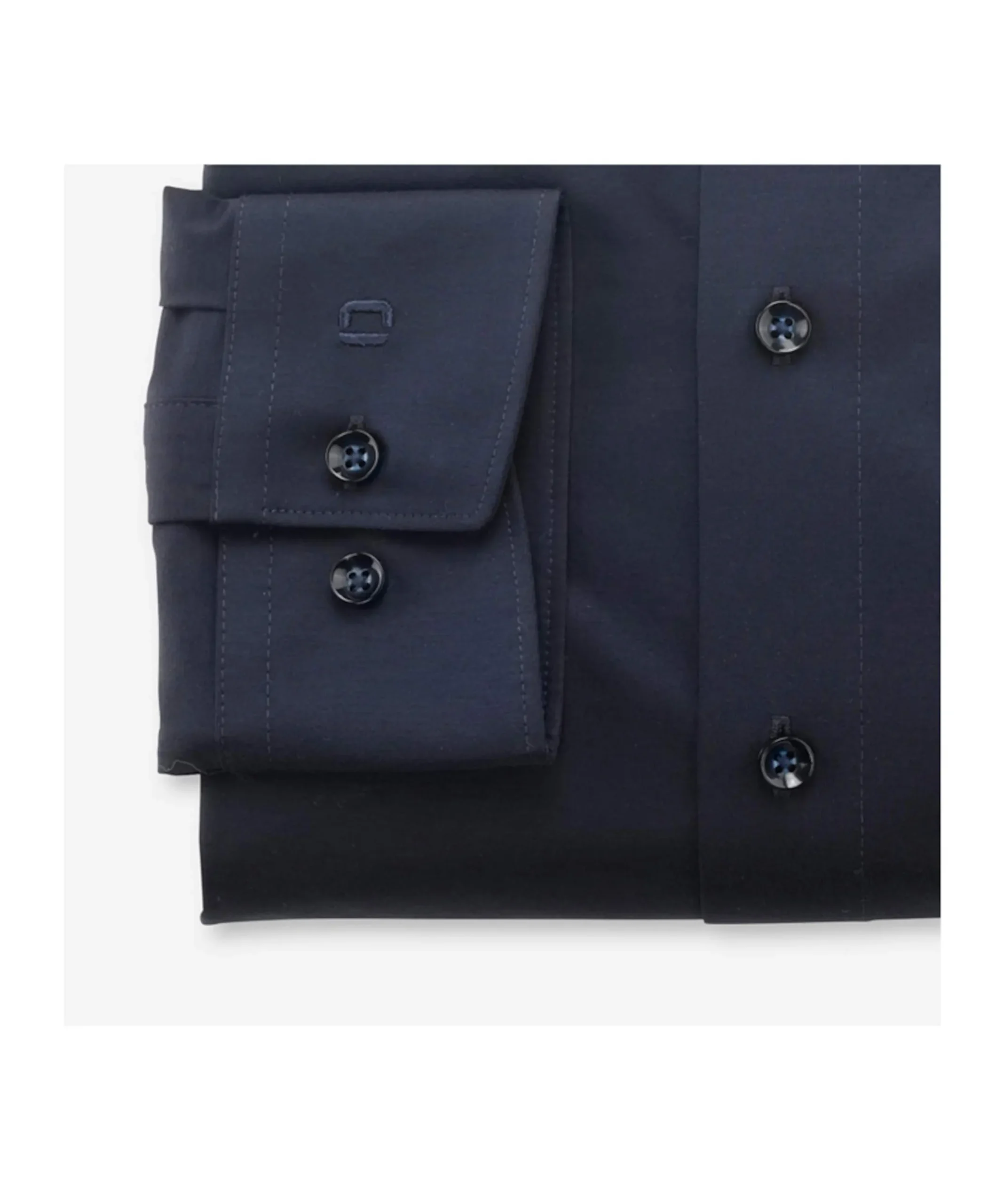 Heren overhemd lange mouw blauw