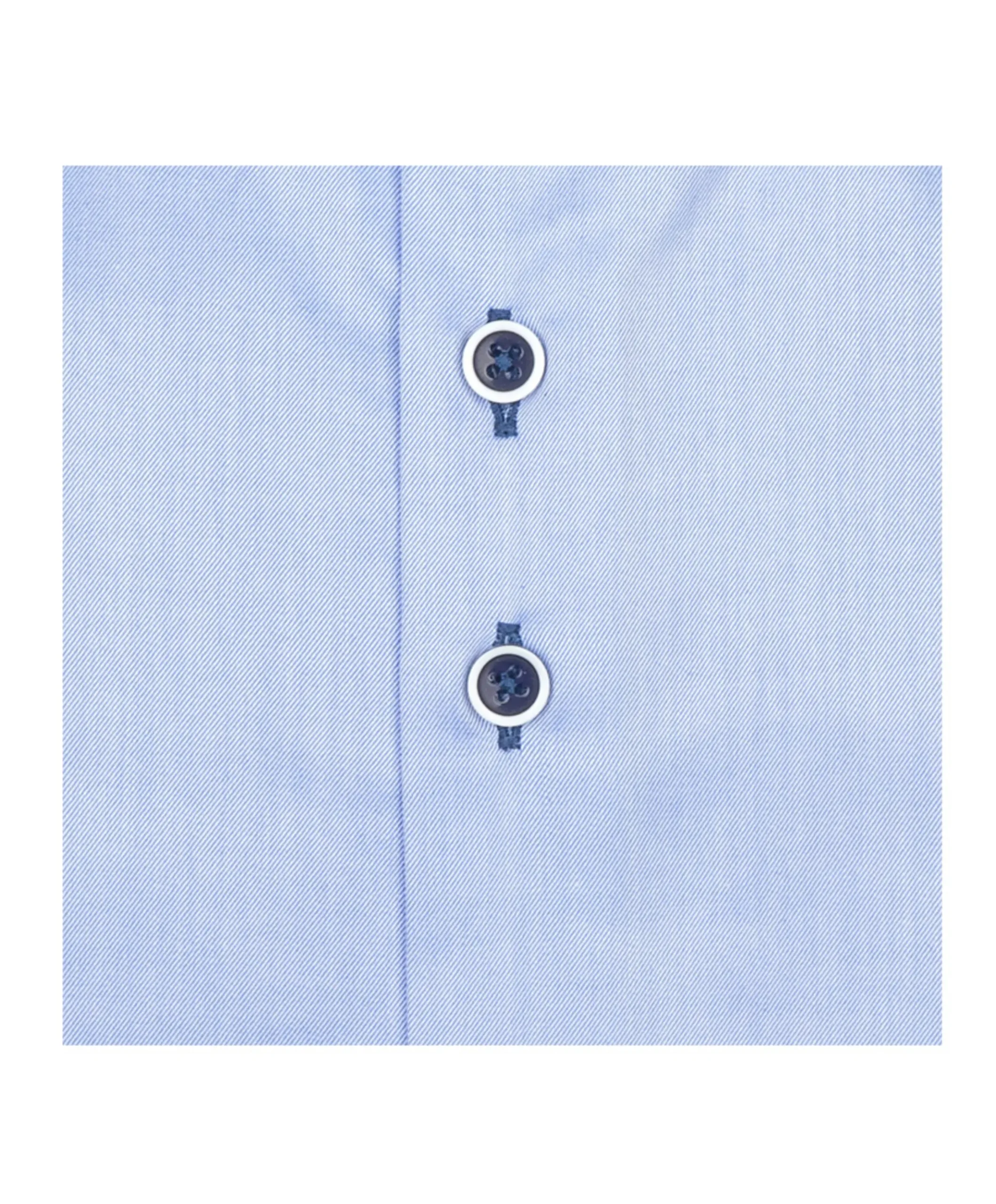 Heren overhemd lange mouw blauw