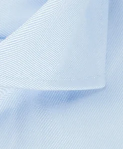 Heren overhemd lange mouw blauw