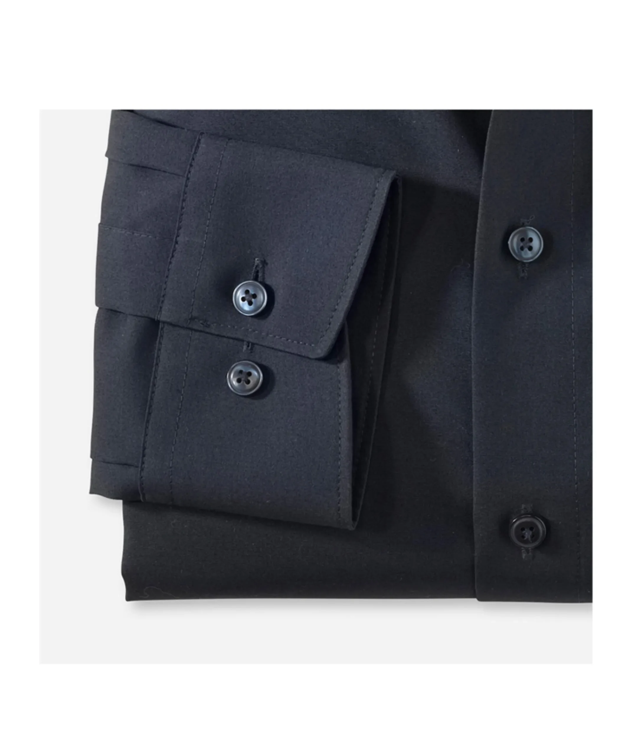 Heren overhemd lange mouw blauw