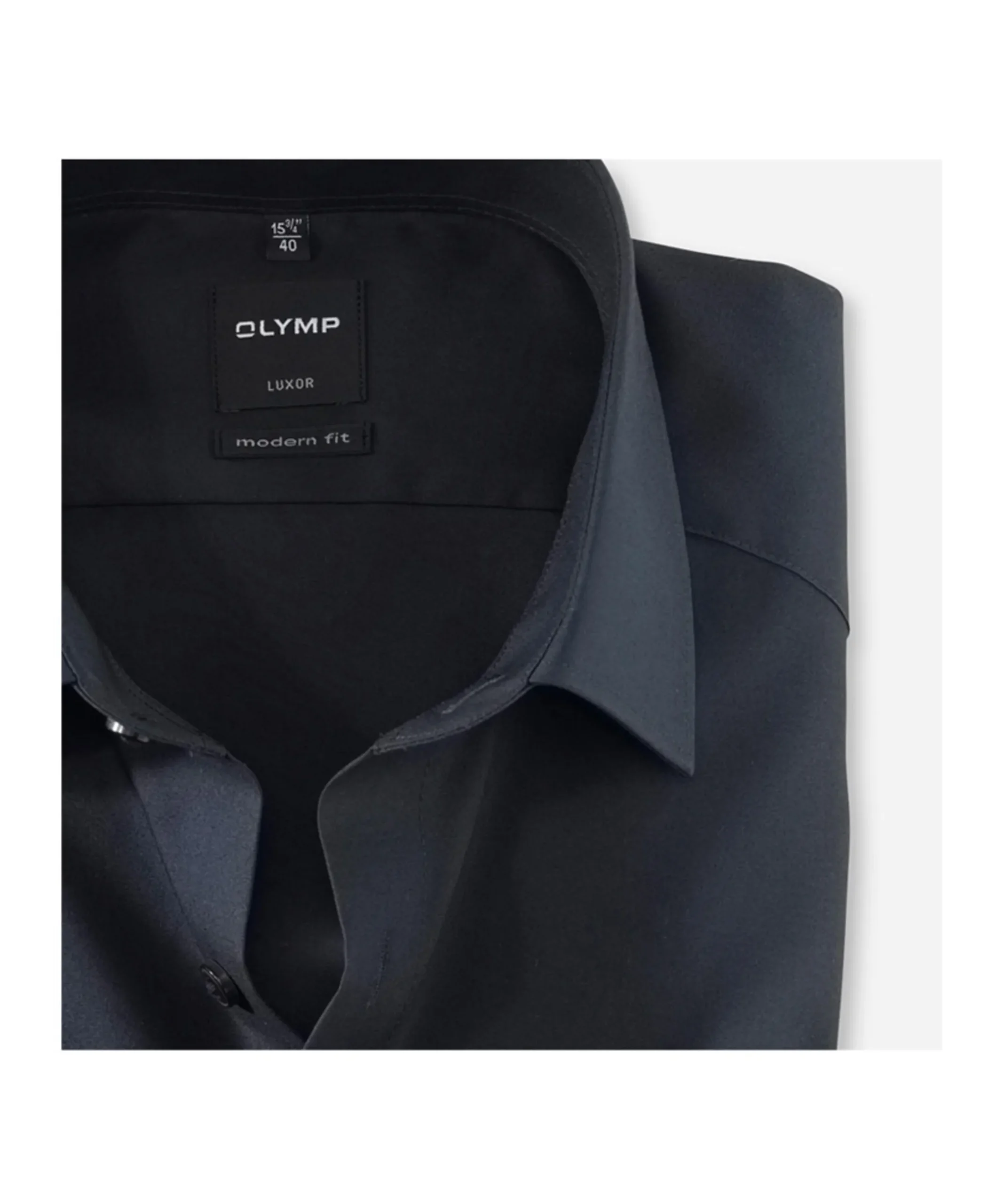 Heren overhemd lange mouw blauw