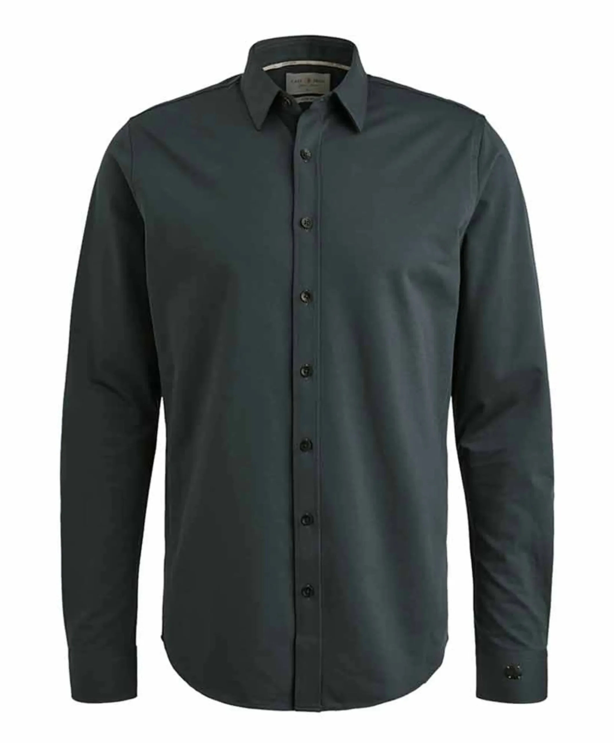 Heren overhemd lange mouw blauw
