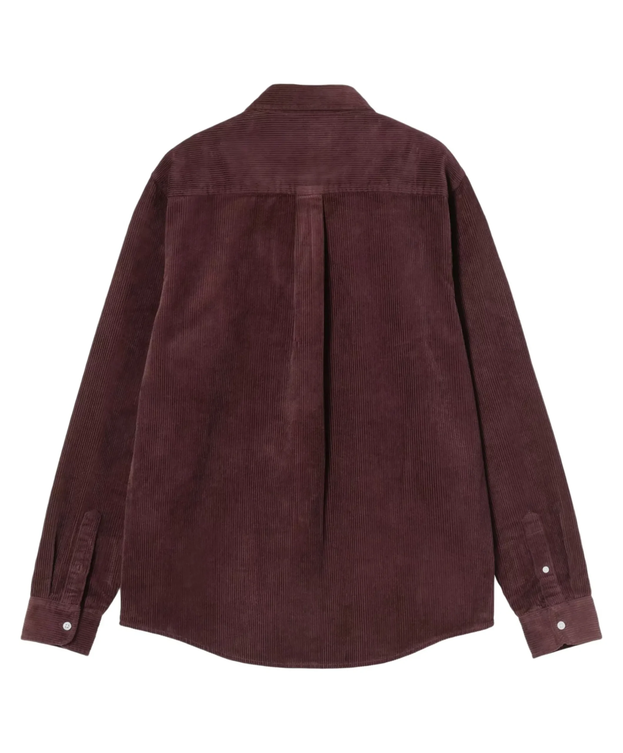 Heren overhemd lange mouw bordeaux