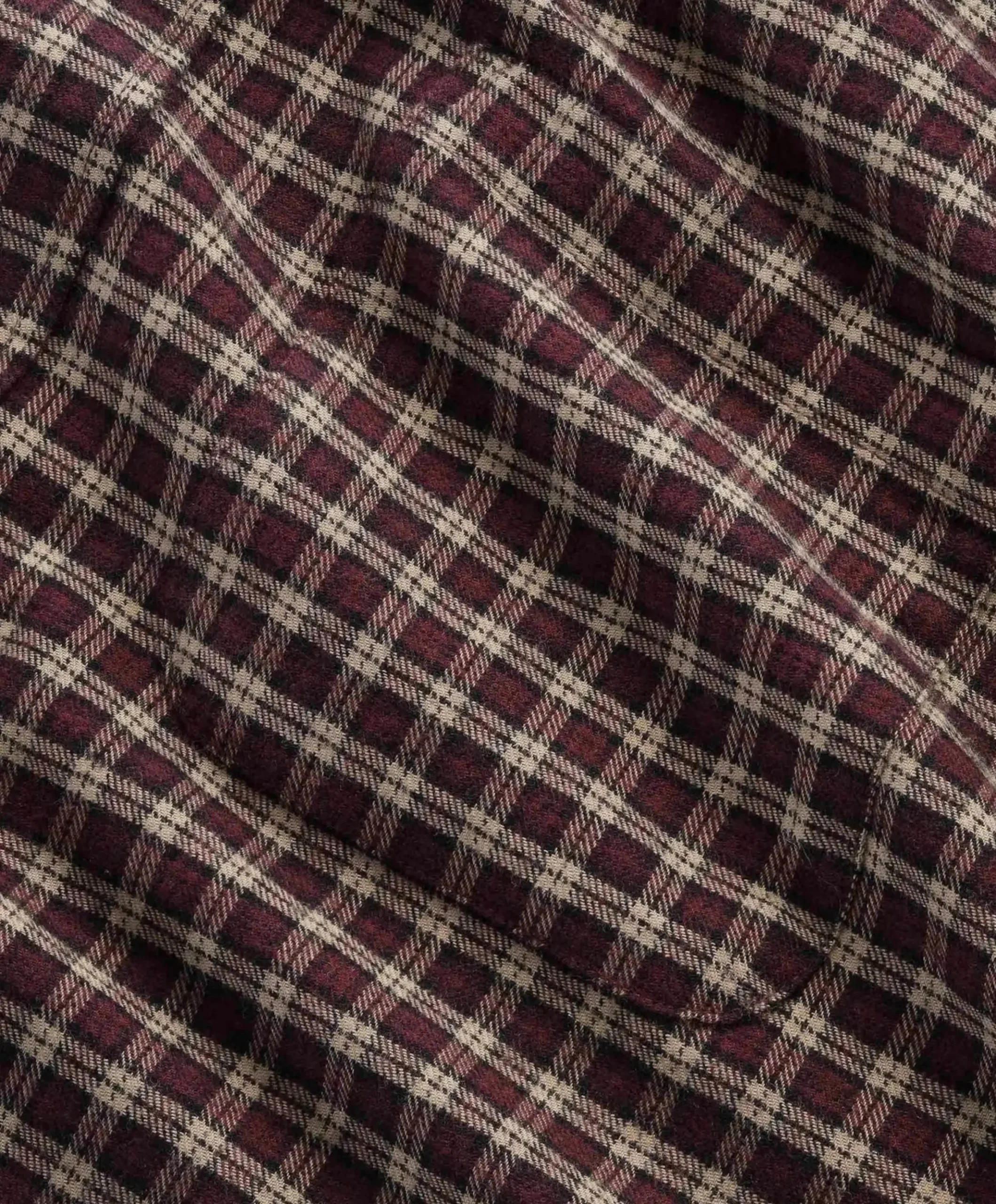 Heren overhemd lange mouw bordeaux