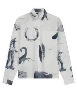 Heren overhemd lange mouw multicolor