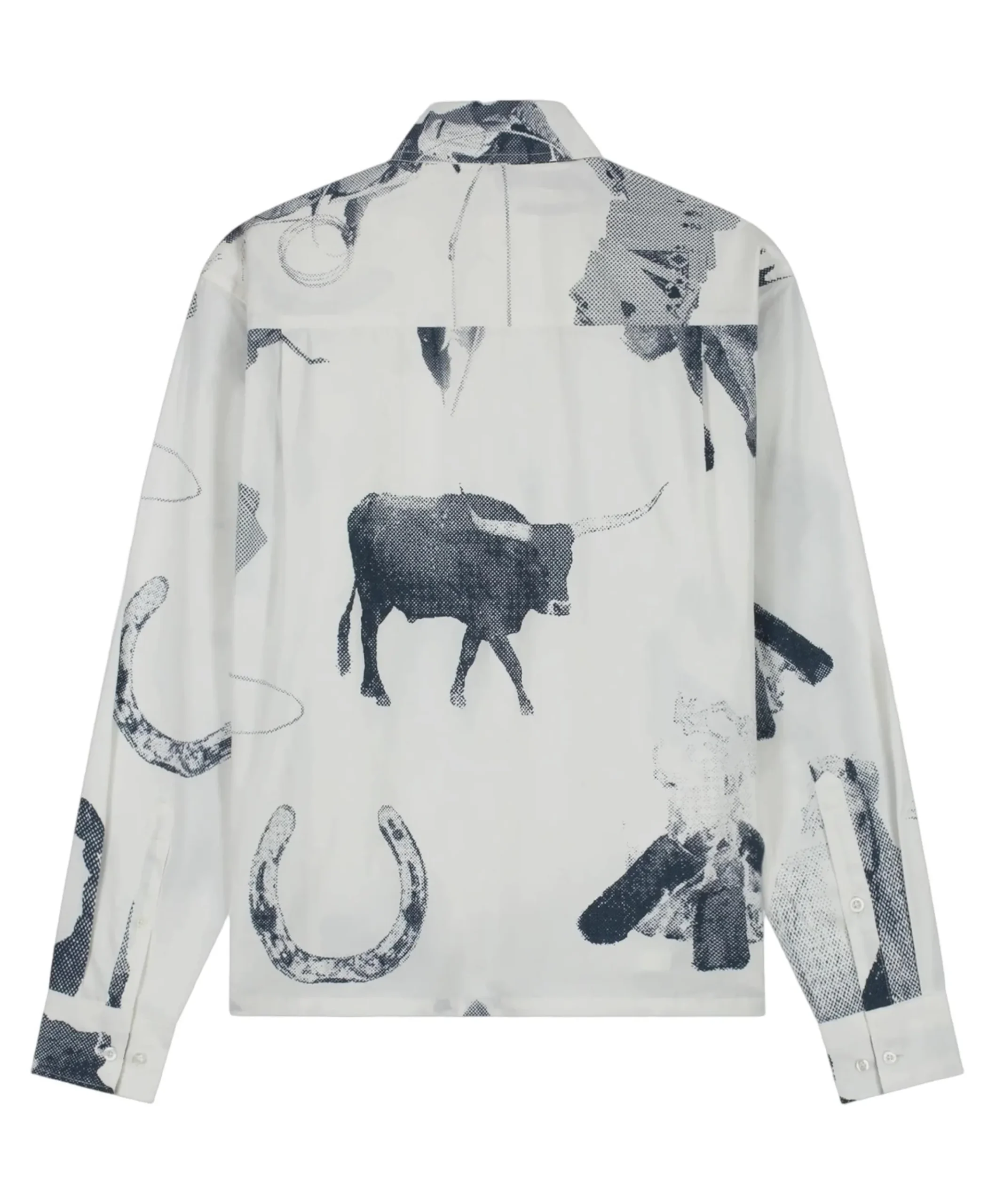 Heren overhemd lange mouw multicolor