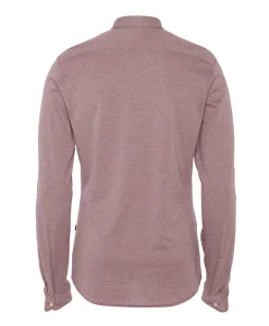 Heren overhemd lange mouw rood