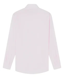 Heren overhemd lange mouw roze