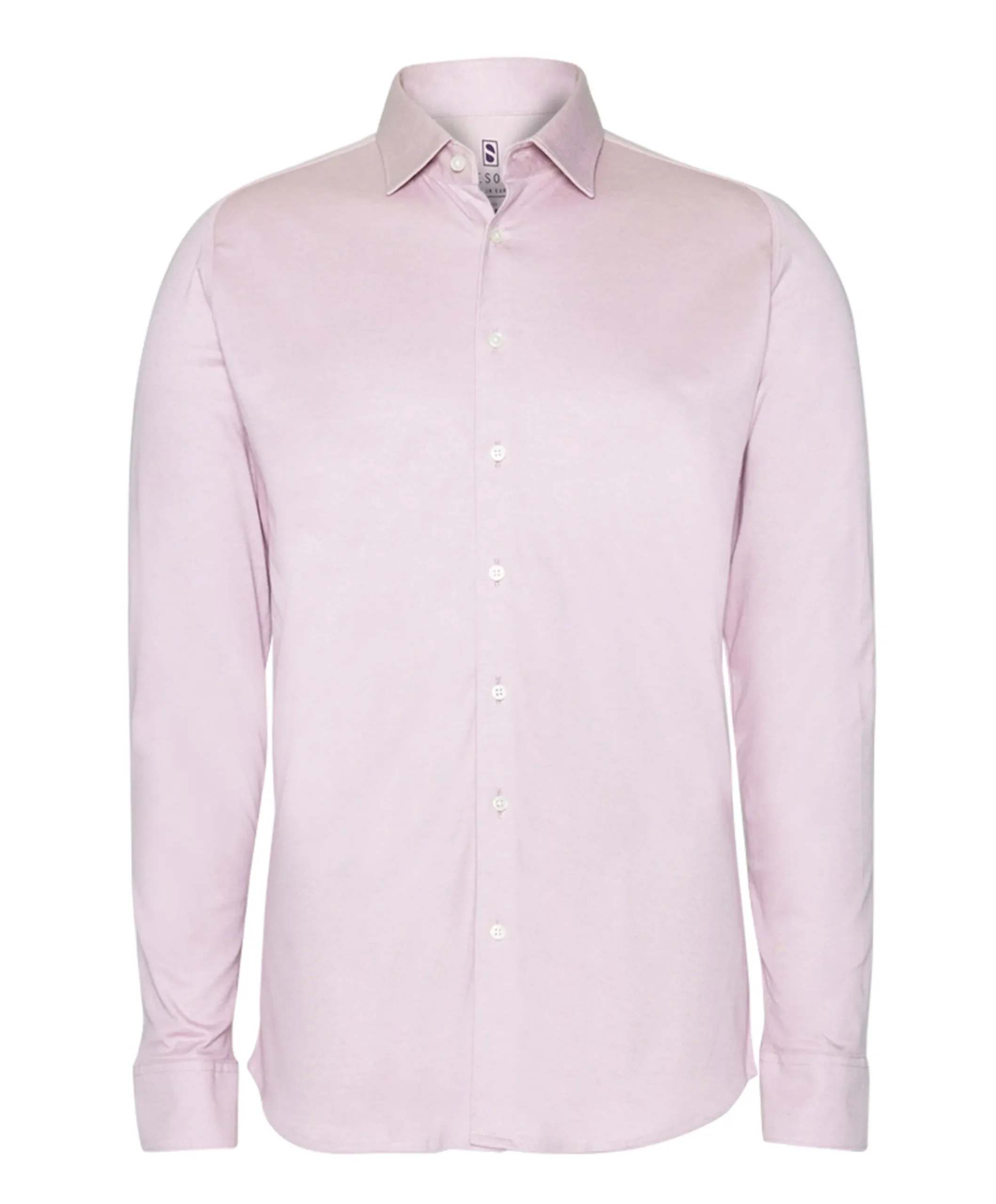 Heren overhemd lange mouw roze