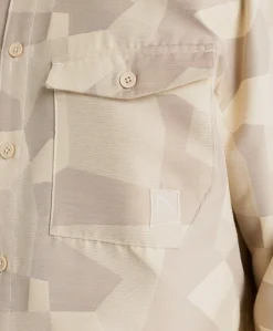Heren overshirt beige