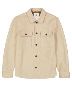 Heren overshirt beige