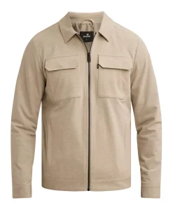 Heren overshirt beige