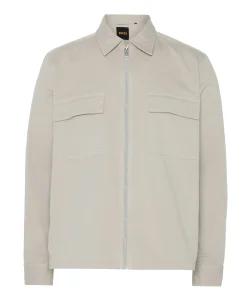 Heren overshirt beige