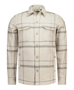 Heren overshirt beige