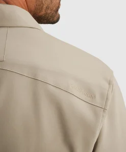 Heren overshirt beige